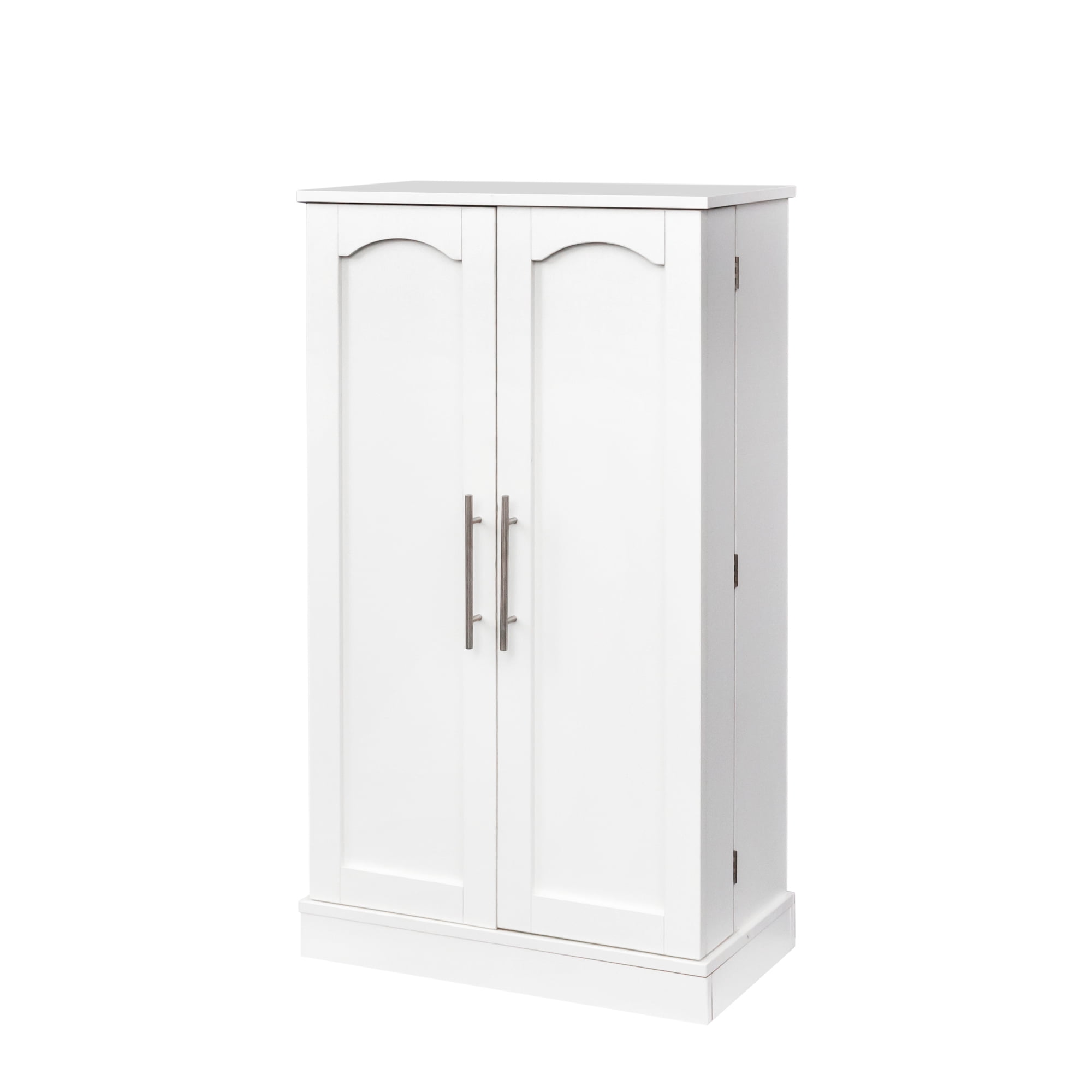 SUGIFT 41" White Kitchen Pantry Storage Freestanding Buffet Cupboards with Doors & Adjustable Shelves Pantry Organizers for Living Room and Dinning Room - Image 3