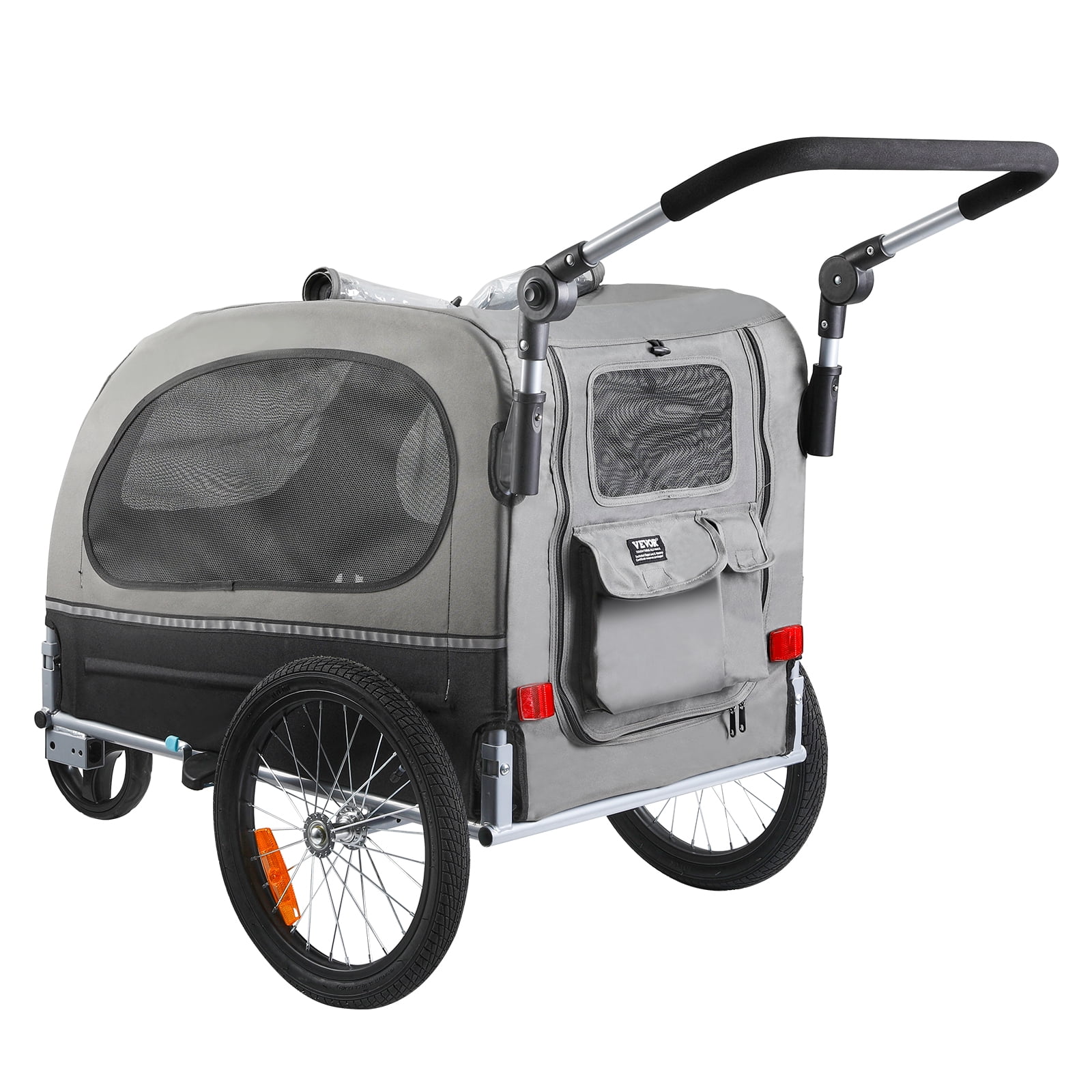 KFFKFF Pet Bicycle Trailer & Stroller Dog Cat Bike Carrier 88 lbs Water Resistant - Image 4