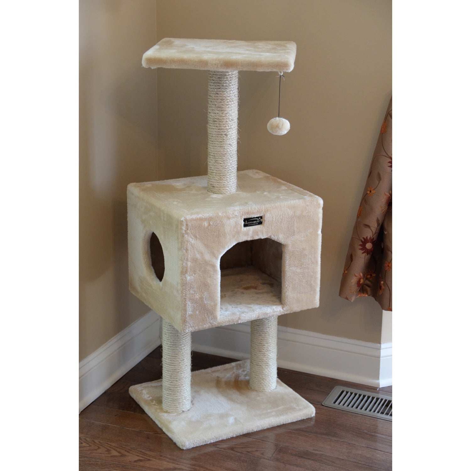 Armarkat real wood Classic Cat Tree Model A4201, 42 inch Beige - Image 5