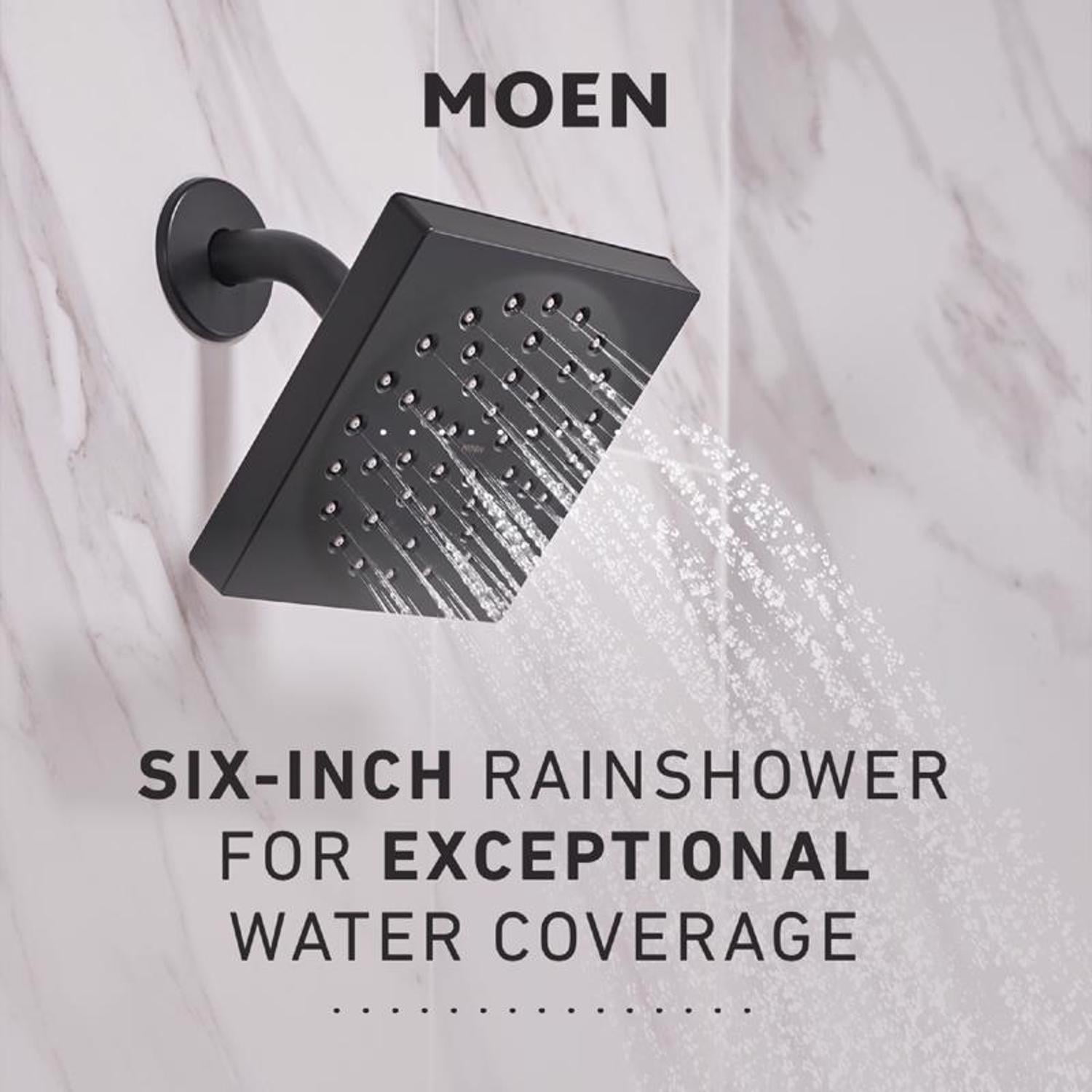 Moen Genta 1-Handle Matte Black Tub and Shower Faucet - Image 5