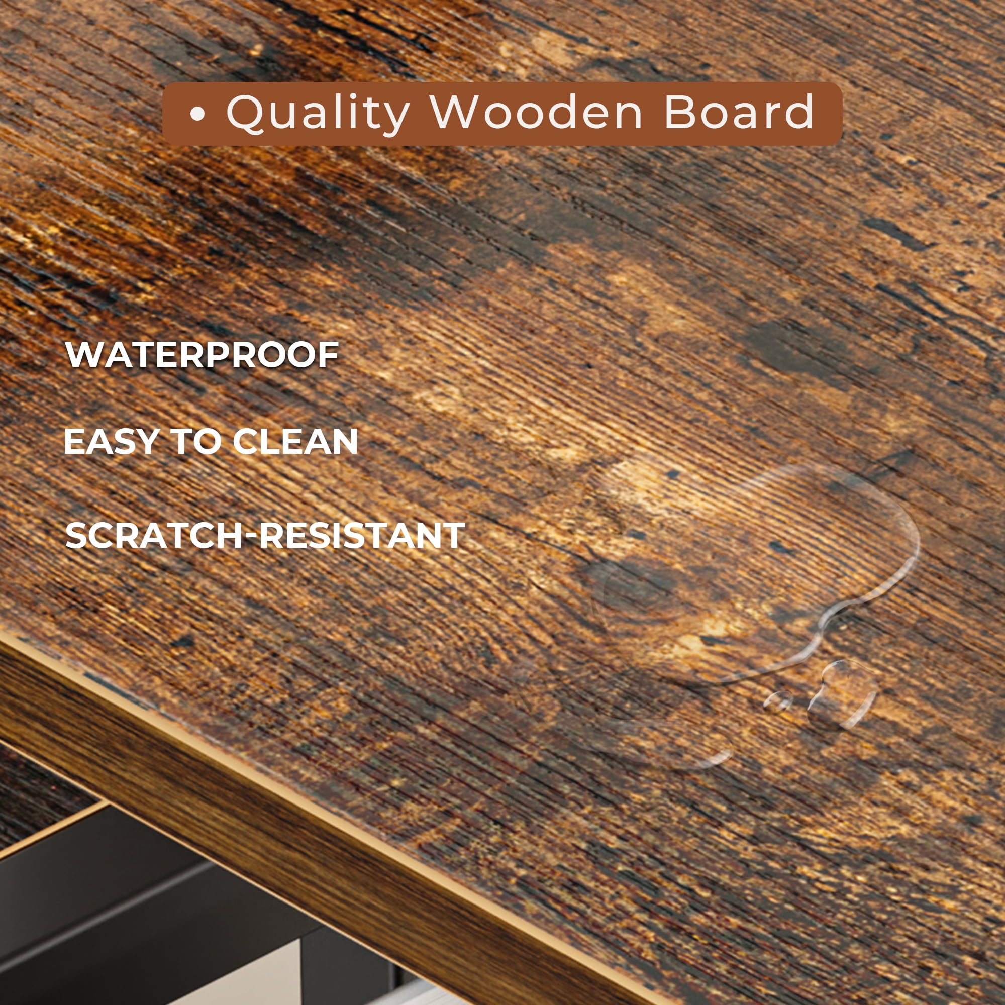 4 Tiers Industrial Bookcase and Bookshelf, Metal Wood 11 Display Shelves, Large Book Shelf for Living Room, Storage Shelf Organizer, Book Case in Brown - Image 7