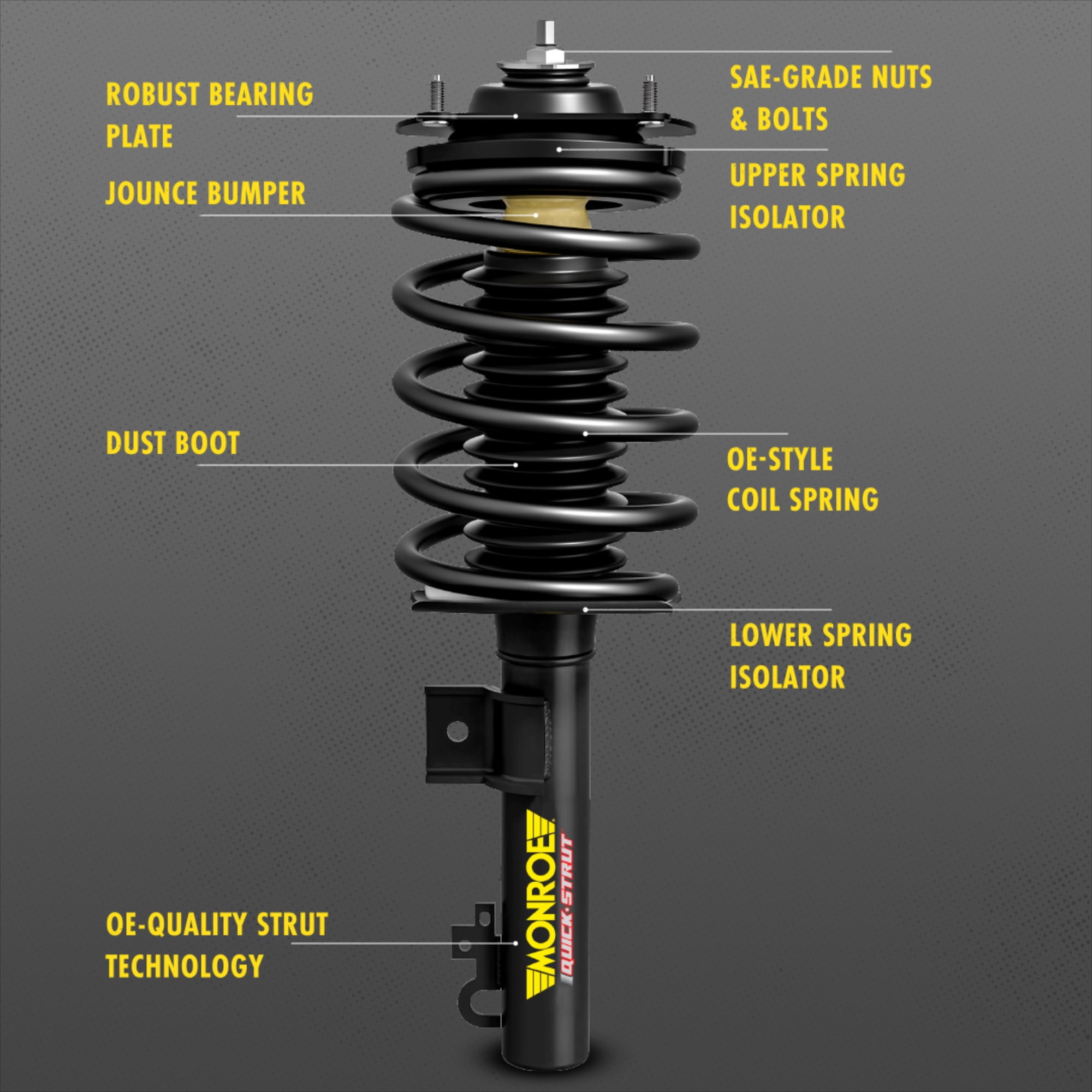 Monroe Shocks & Struts Quick-Strut 172770 Strut and Coil Spring Assembly - Image 4