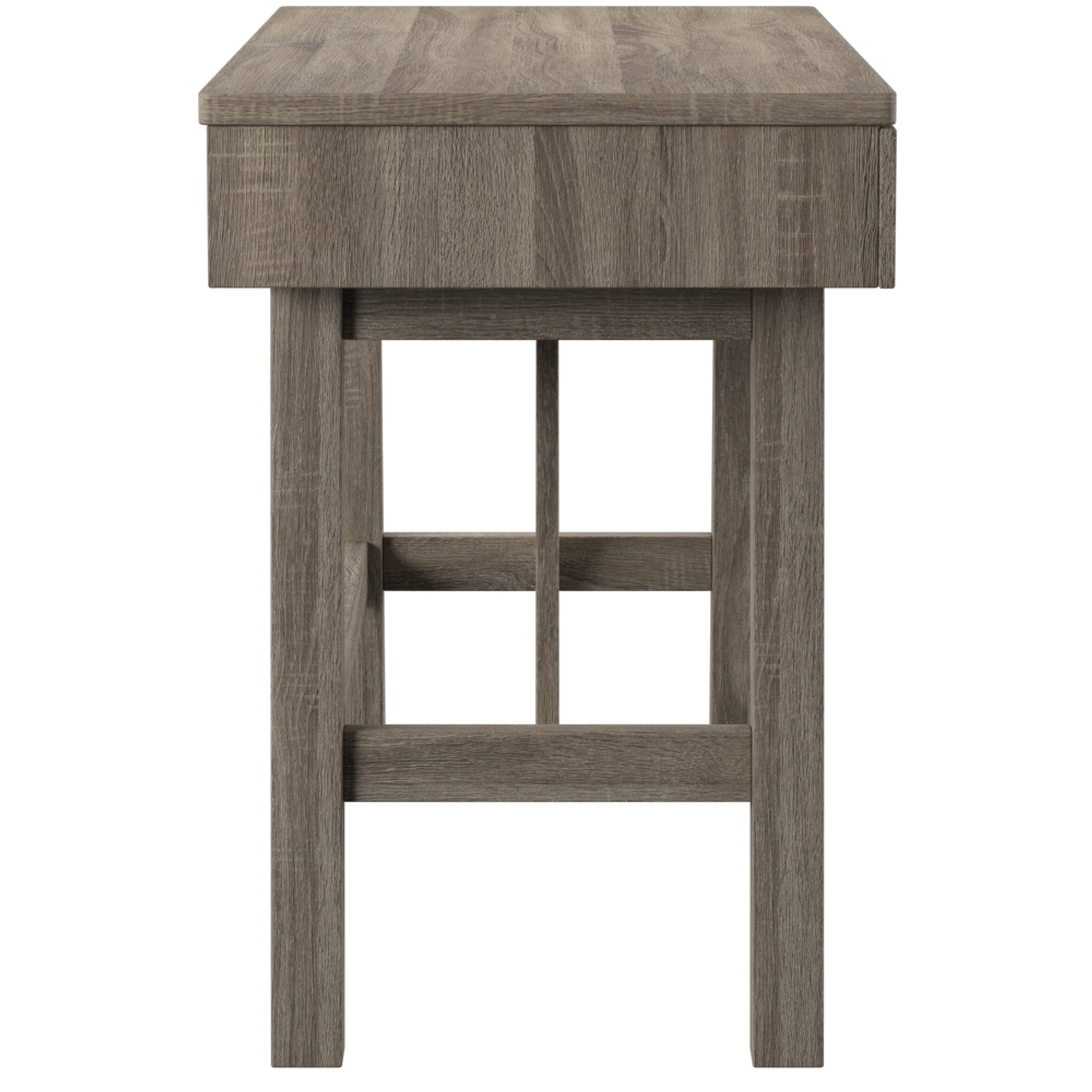 Linon Myrtis 2-Drawer Desk, 47" Wide, Gray Finish - Image 8