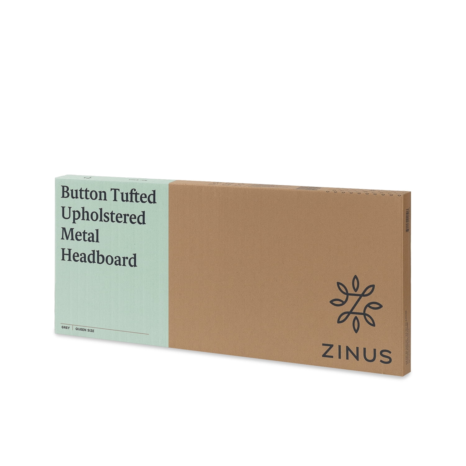 Zinus Barbara Upholstered Metal Headboard, Twin, Gray - Image 6