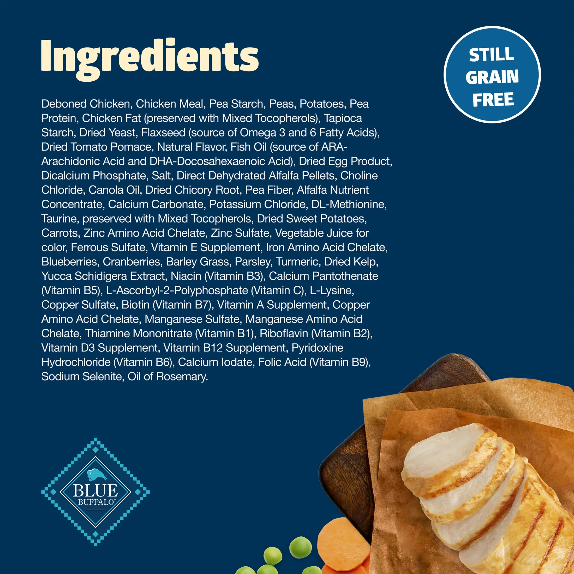 Blue Buffalo Freedom Grain-Free Puppy Dry Dog Food with DHA, Chicken & Potatoes, 24-lb. Bag - Image 3