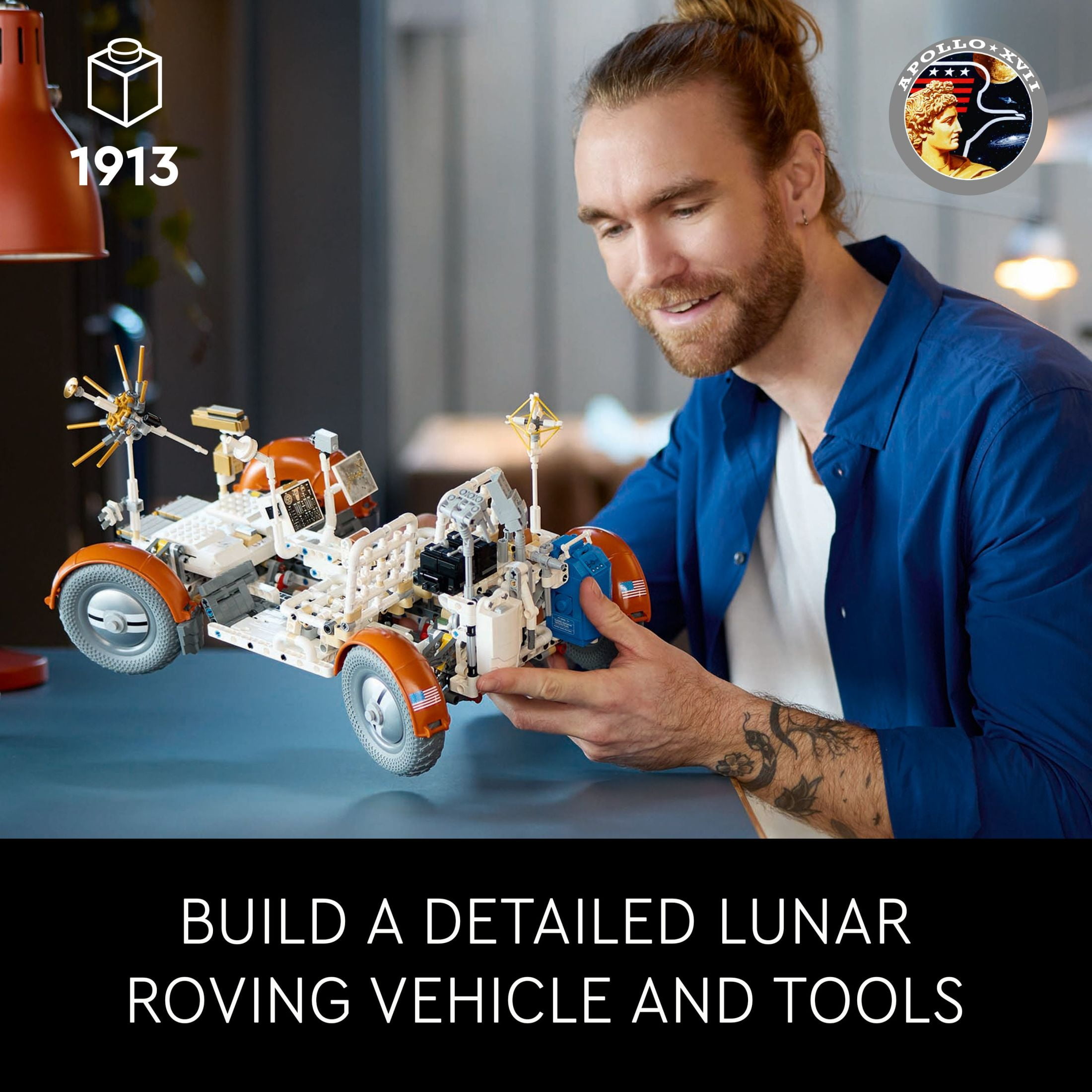 LEGO Technic NASA Apollo Lunar Roving Vehicle – LRV, Space Rover NASA Model for Adults, Buildable Space Set with Details, Collectible Outer Space Gift for Science Fans, 42182 - Image 6