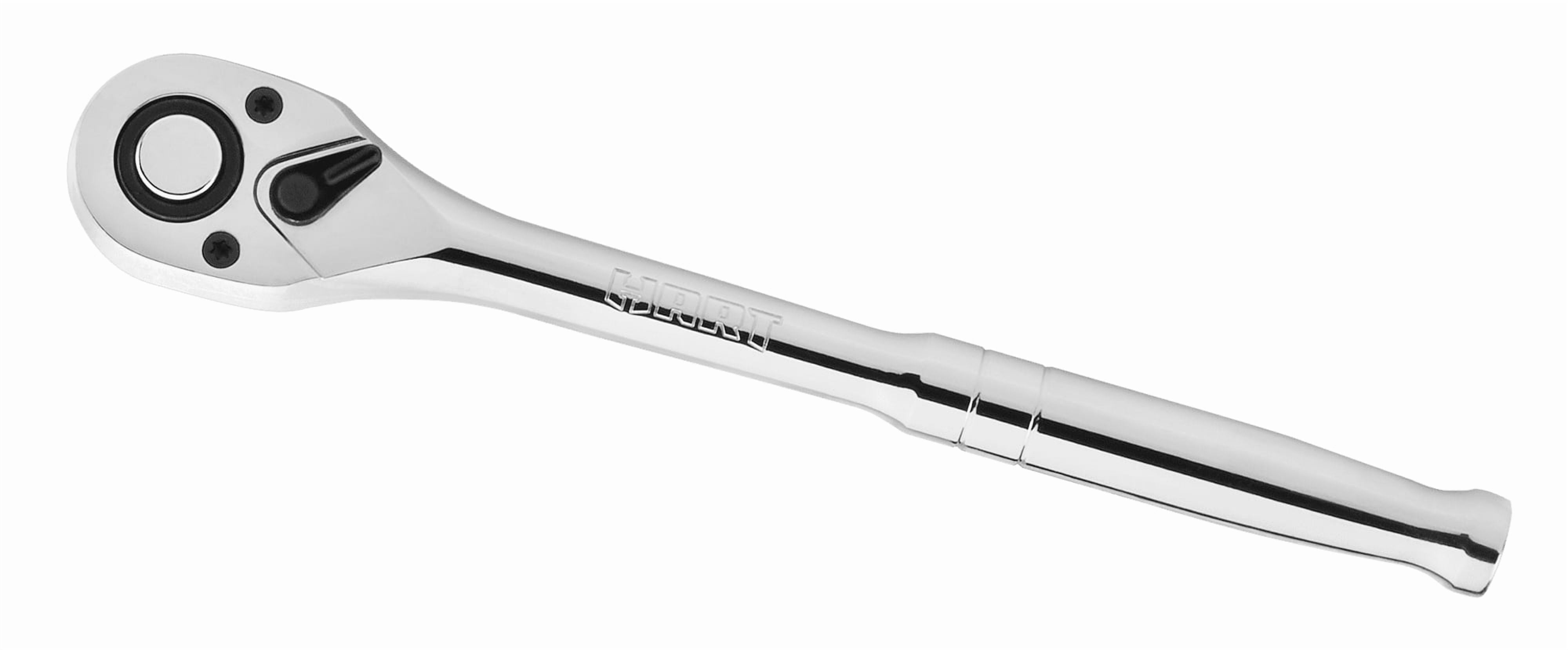 HART 90-Tooth 1/2-inch Drive Ratchet, Chrome Vanadium Steel and HART 11- Piece 1/2-inch Drive SAE Impact Socket Set, Chrome Vanadium - Image 4