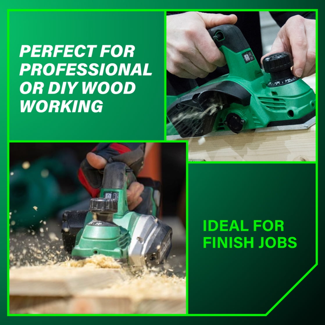 Metabo HPT 18V MultiVolt™ Cordless Hand Planer | Tool Only - No Battery | 3-1/4-Inch | P18DSLQ4 - Image 2