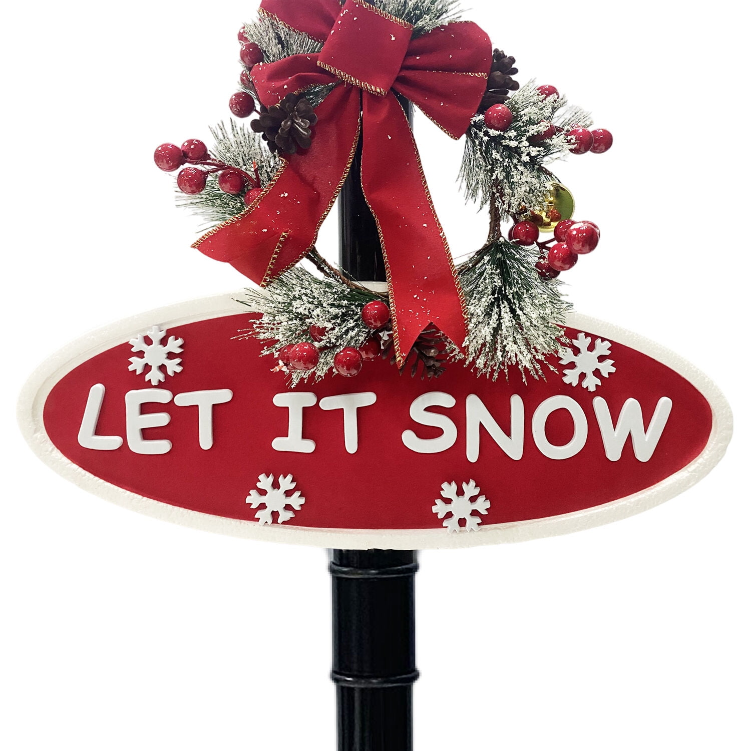 Fraser Hill Farm 5.9 ft Musical Snowy Christmas Street Lamp in Black, FSSL071A-BLK2 - Image 12