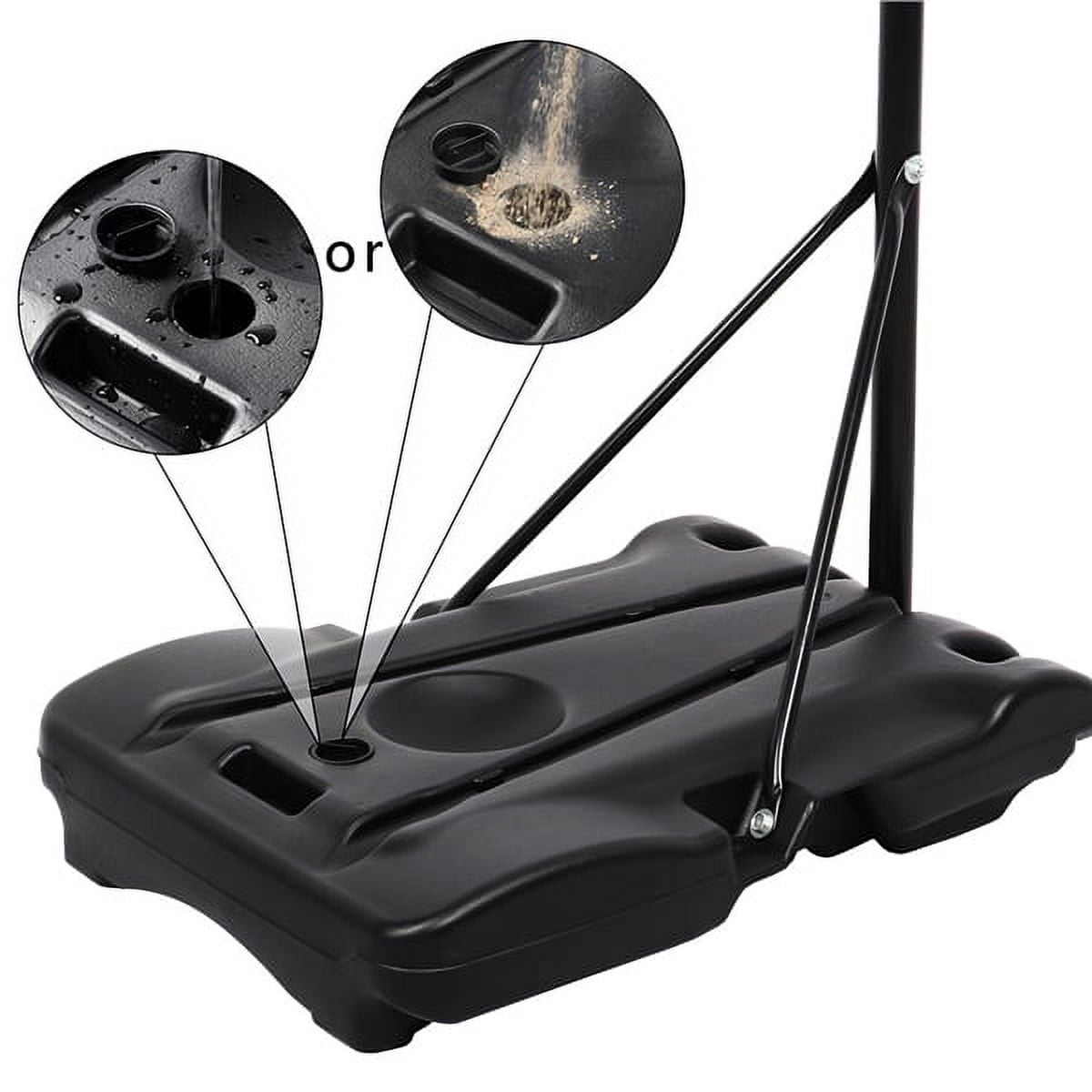 Alden Design 6.4-8.2 ft Adjustable Height Basketball Hoop System Indoor/Outdoor ( Kids/Youth) - Image 9