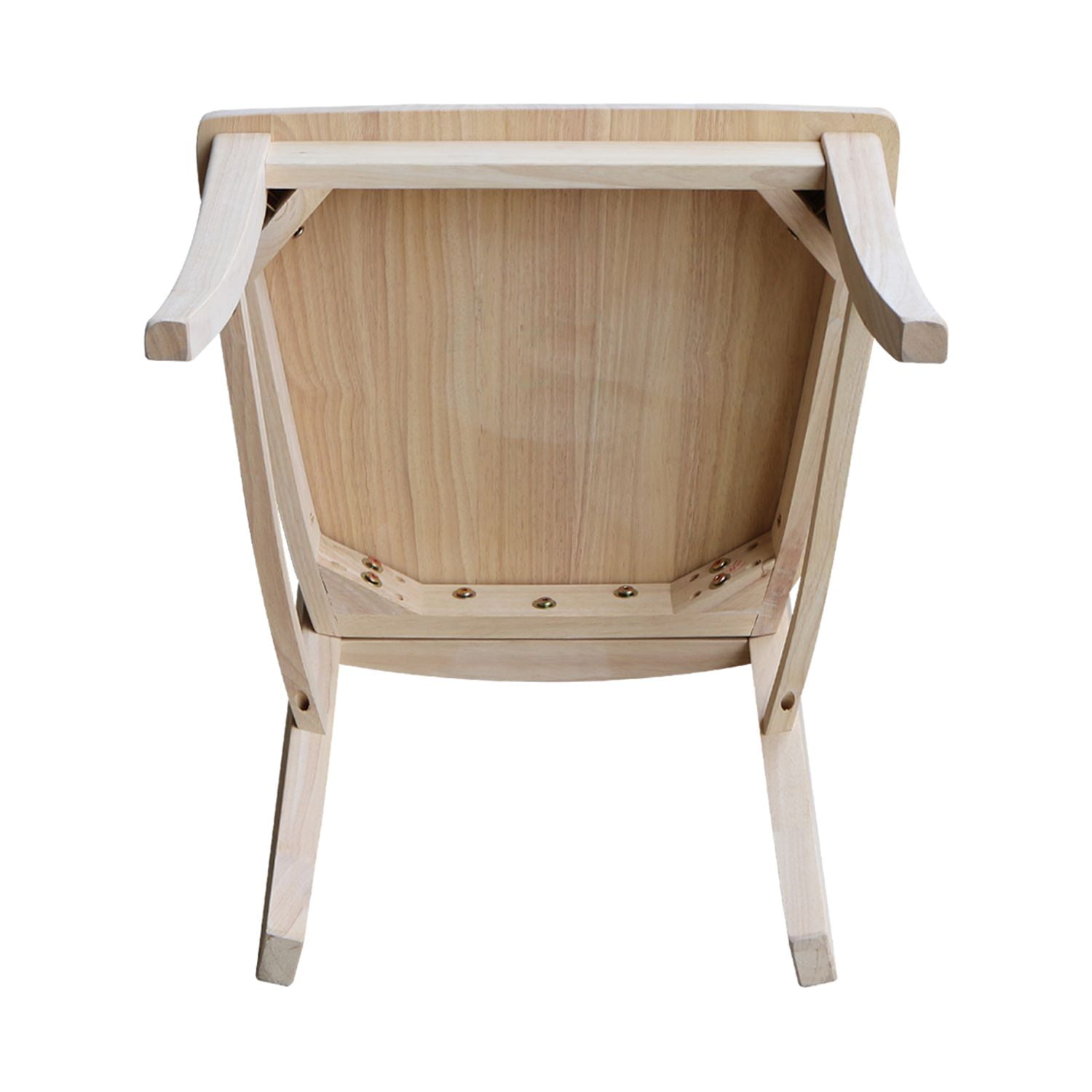 Set of Two Vineyard Curved X Back Chairs - Image 3