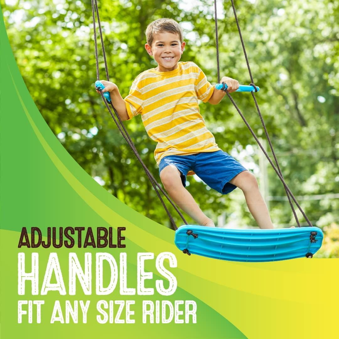 Swurfer Kick Stand Up Outdoor Tree Swing for Kids Holds Up to 200 lbs Ages 6 Years and Up - Image 5