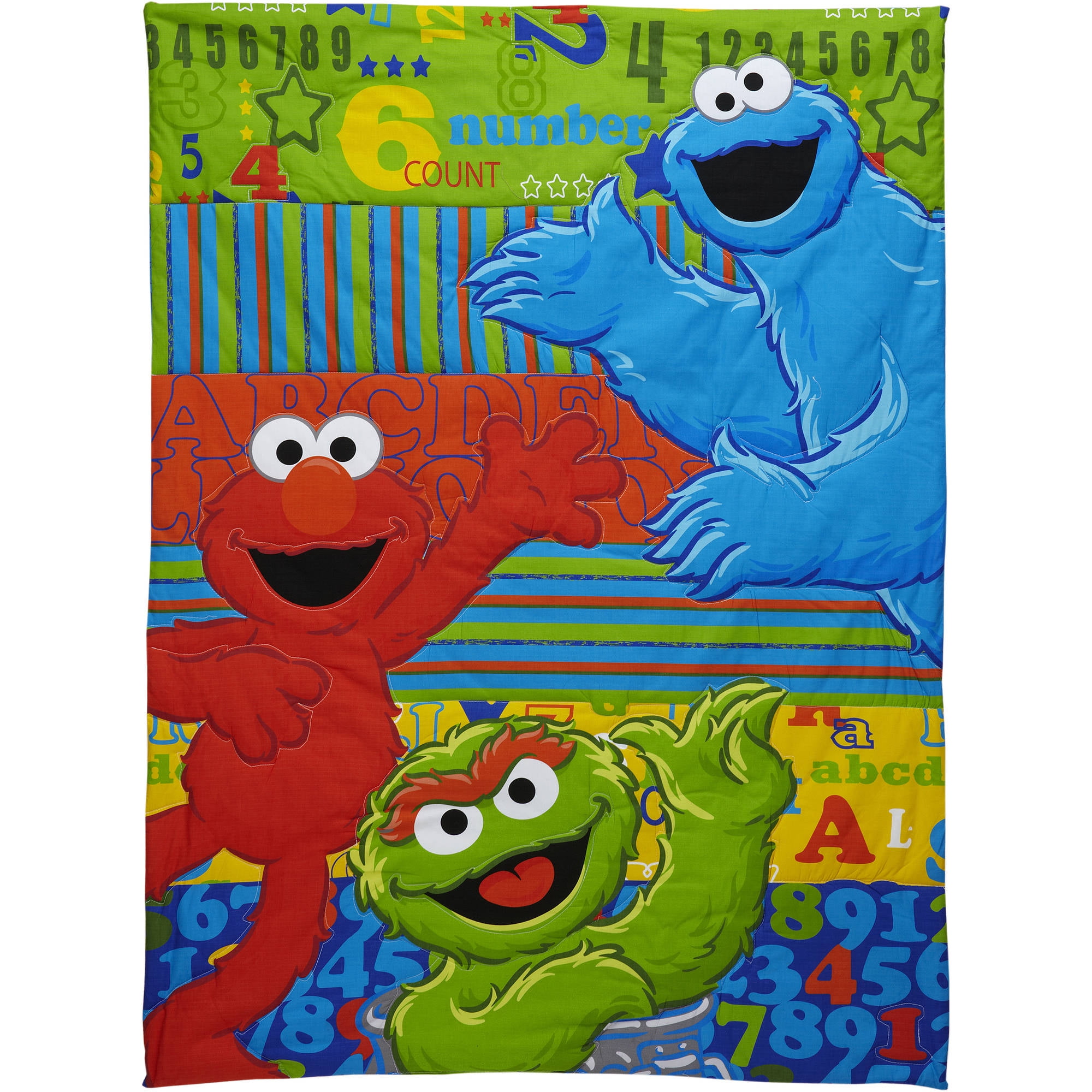 Sesame Street ABC 123 Toddler 4 Piece Bedding Set - Image 6