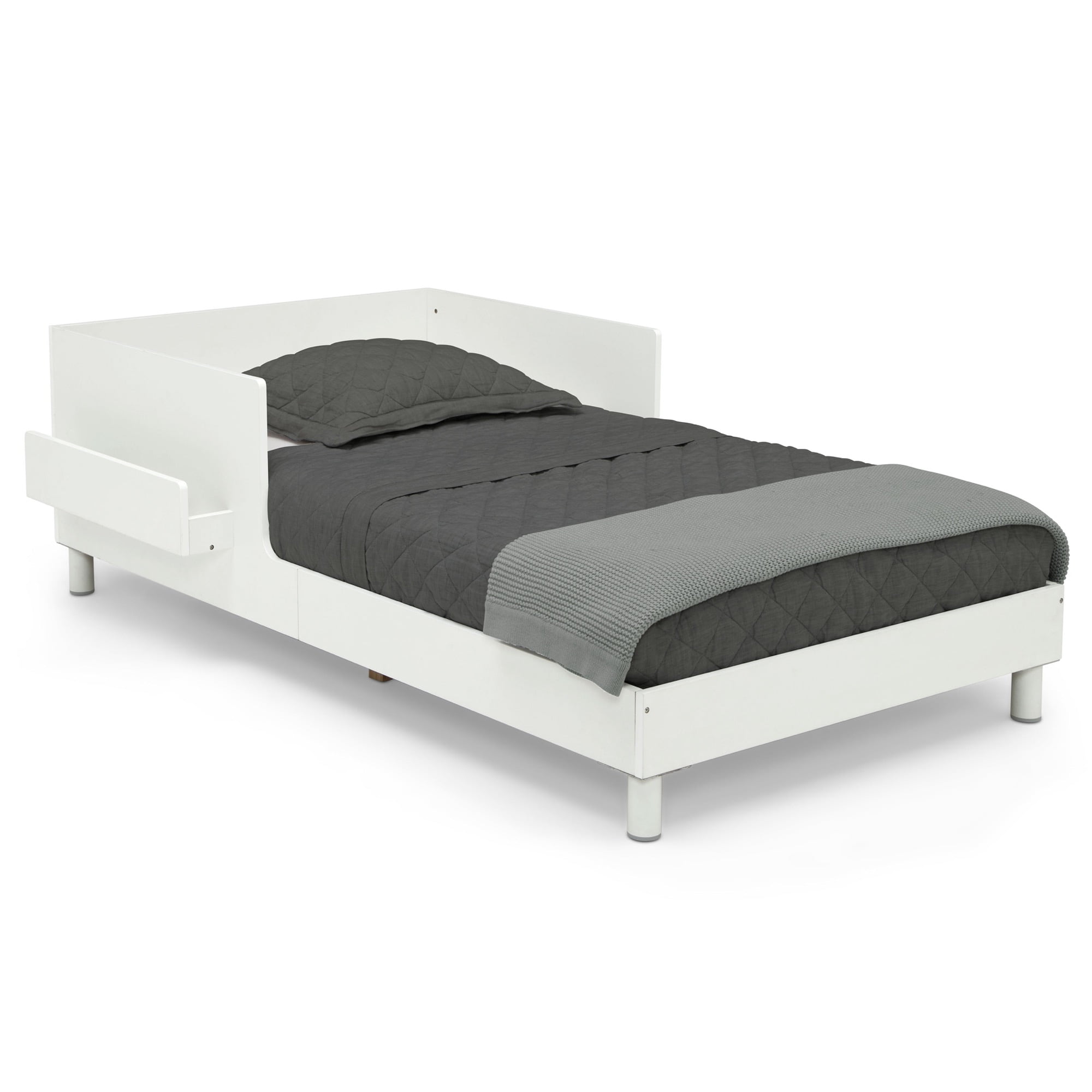 (3 pack) Delta Children Sleep N Store Toddler Bed with Interchangeable Shelf (Choose from Rainbow, Dinosaur or White Shelf), White - Image 12