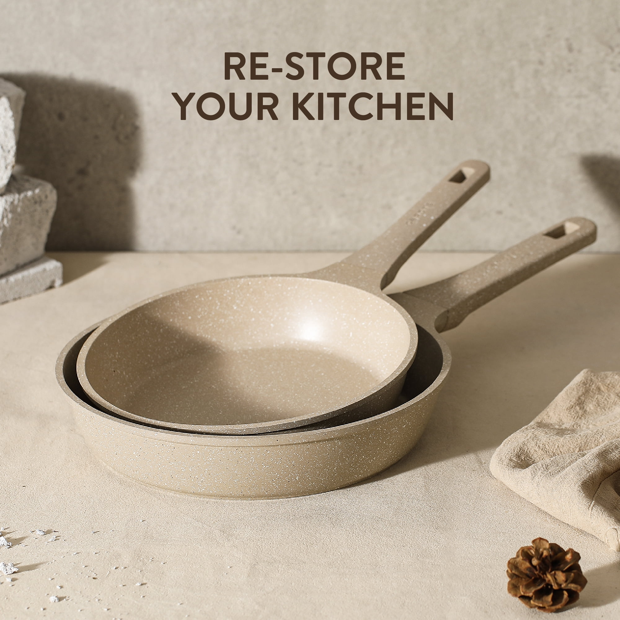 Carote 13-Piece Nonstick Cookware Set, Kitchen Pots and Pans Sets with Stay-Cool Handles, Induction Compatible, Easy Cleaning - Image 6