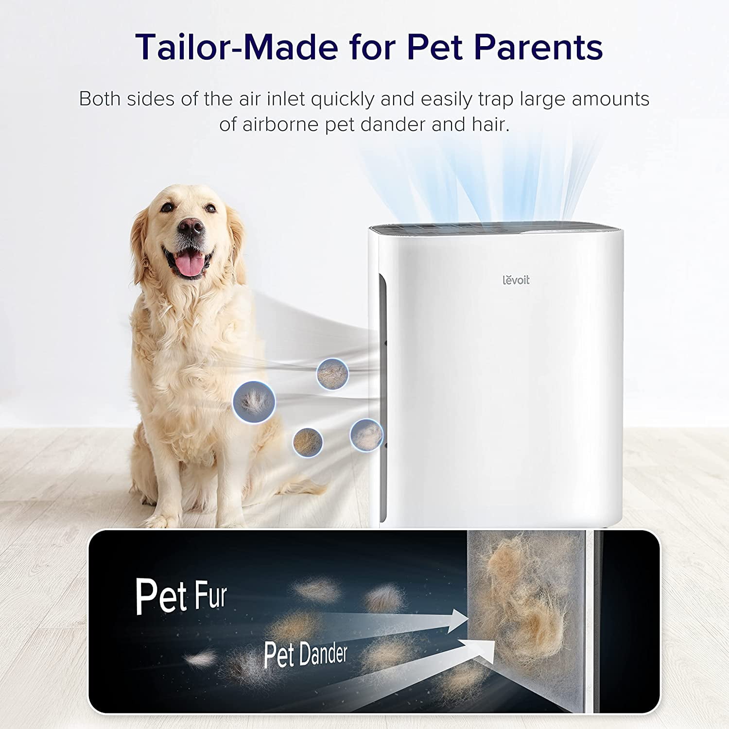 Levoit Air Purifier Replacement Filter Vital 100-RF, Genuine, for Vital 100, 2 Pack - Image 7