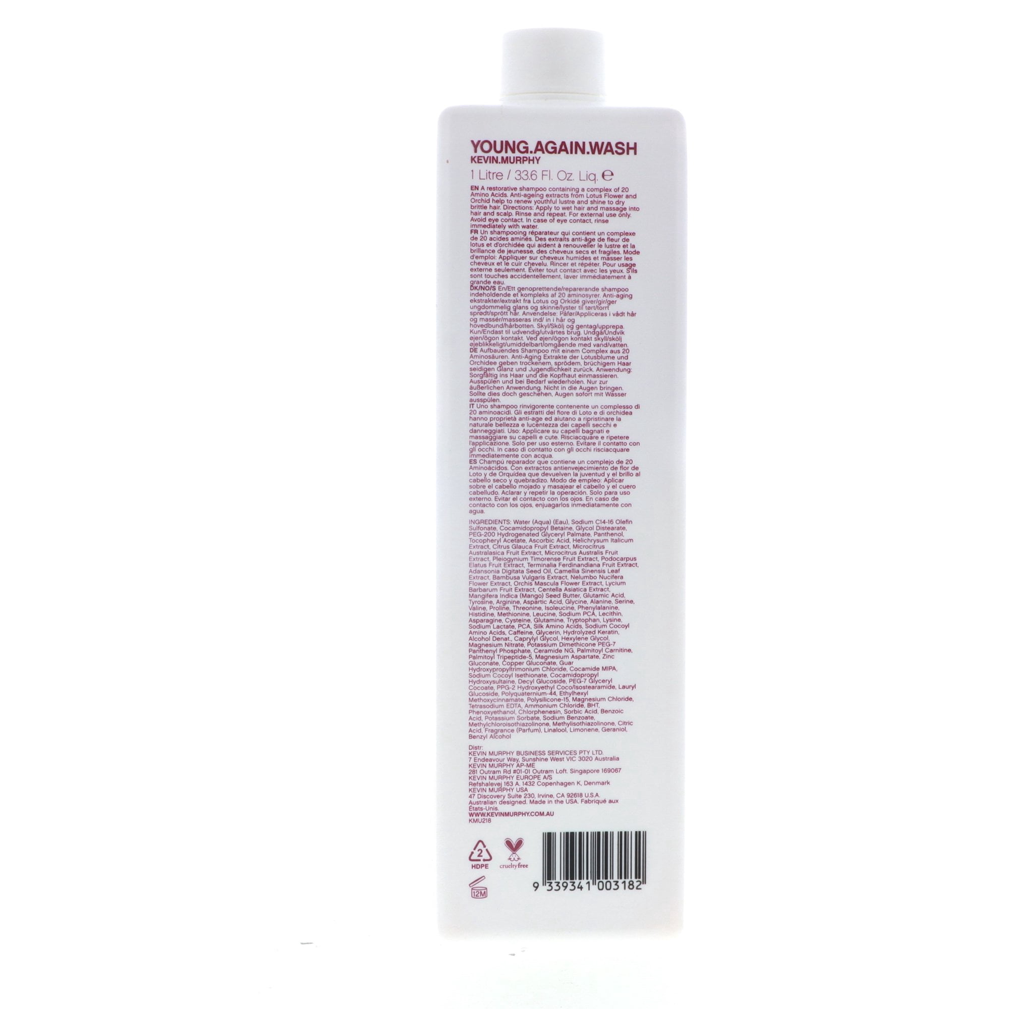 Kevin Murphy Young Again Wash Shampoo, 1000ml/ 33.6 Oz - Image 5
