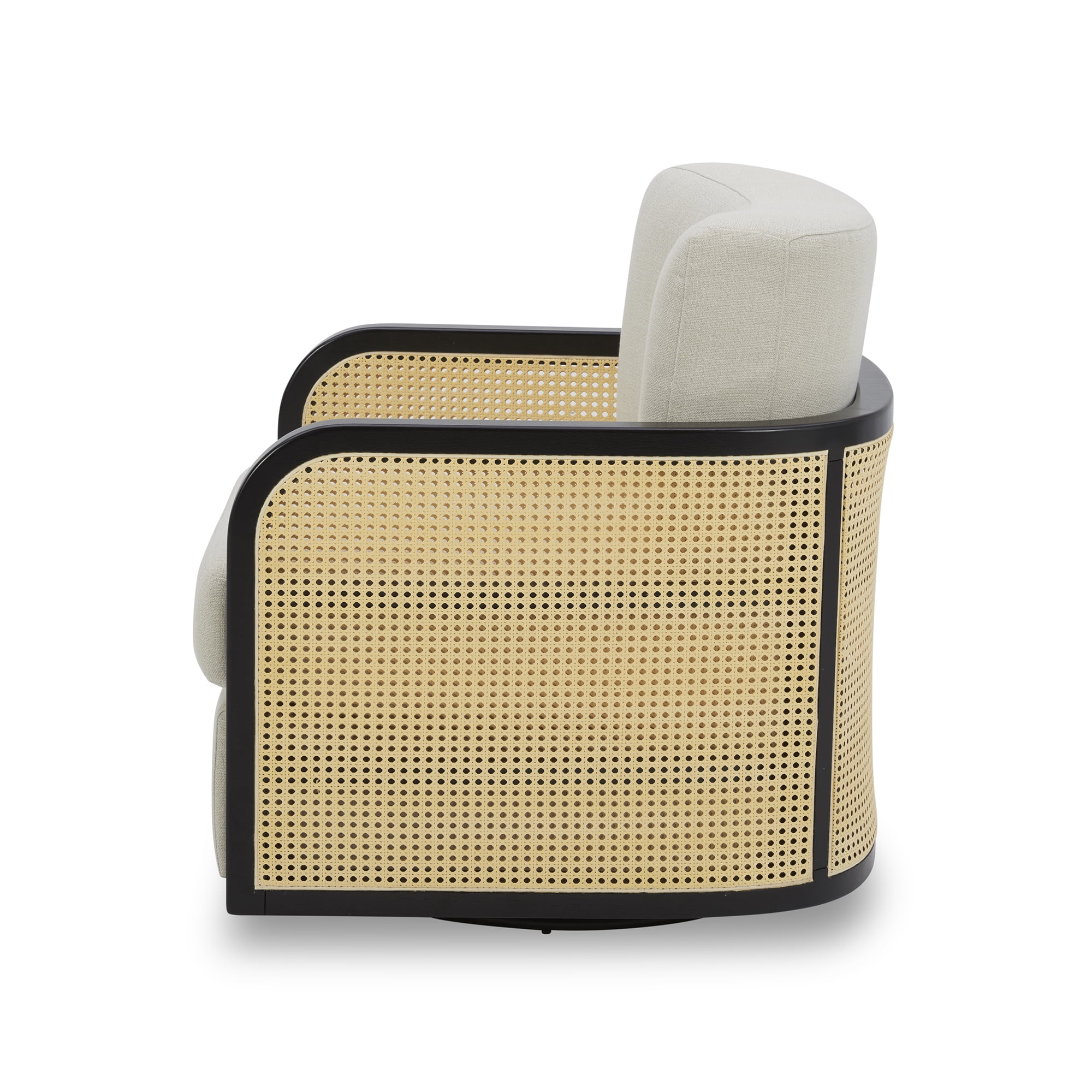 Better Homes & Gardens Springwood Cane Swivel Accent Chair, Charcoal - Image 12