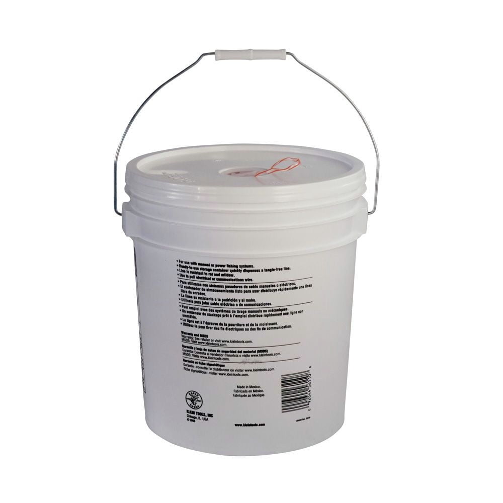 6500 ft. Poly Pull Line for Light Duty Cable - Orange/White - Image 2