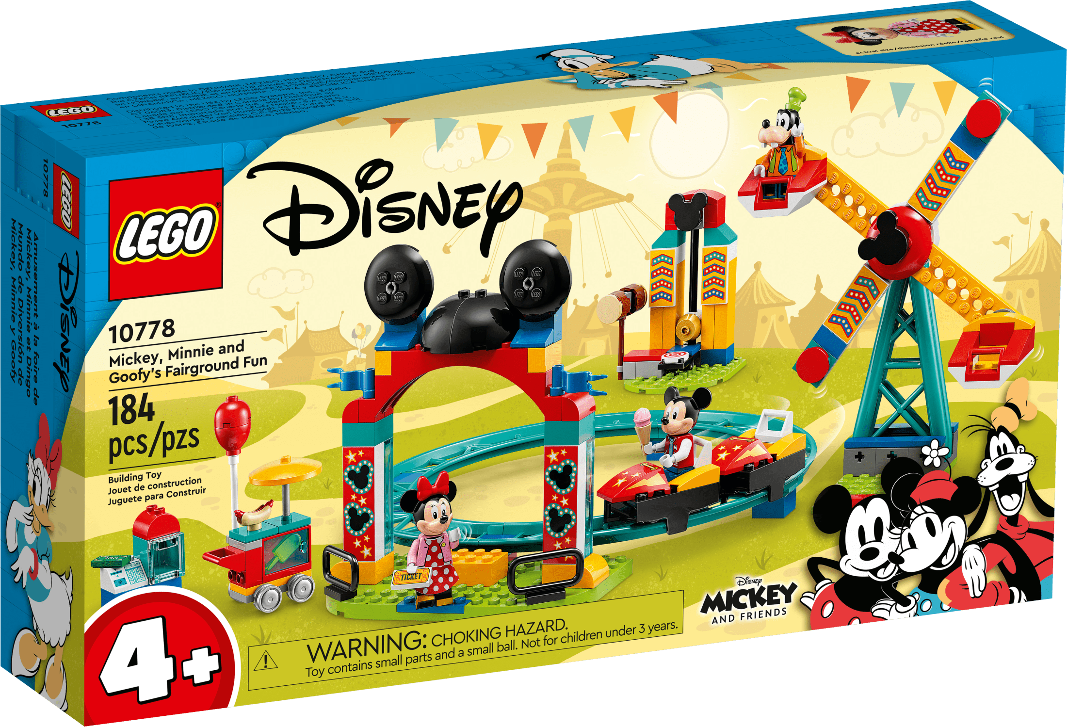 LEGO Disney Mickey and Friends – Mickey, Minnie and Goofy’s Fairground Fun Toy Set Set 10778 - Image 4