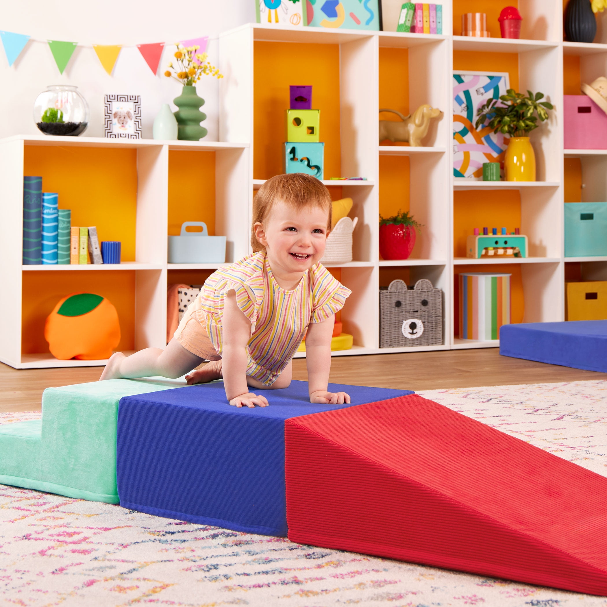 Battat Squishy Stack Climbers 3 Foam Multicolor Play Shapes, Toddler and Preschool Toys - Image 9