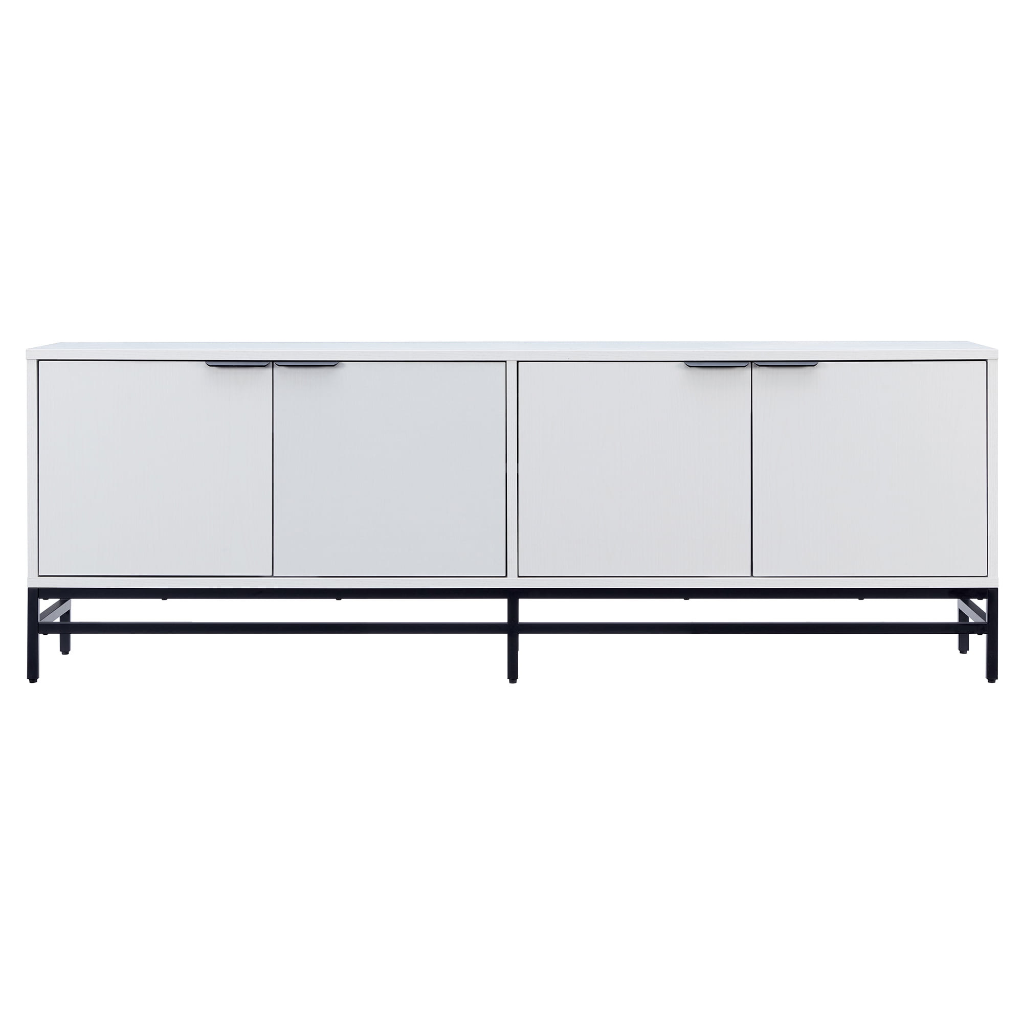 Evelyn&Zoe Campello Rectangular TV Stand for TV's up to 78", White - Image 7