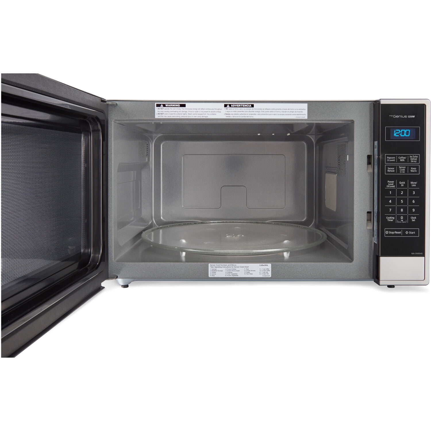Panasonic 2.2-cu. ft. 1250W Countertop Microwave with Inverter Technology, Stainless Steel NN-SN95HS - Image 13