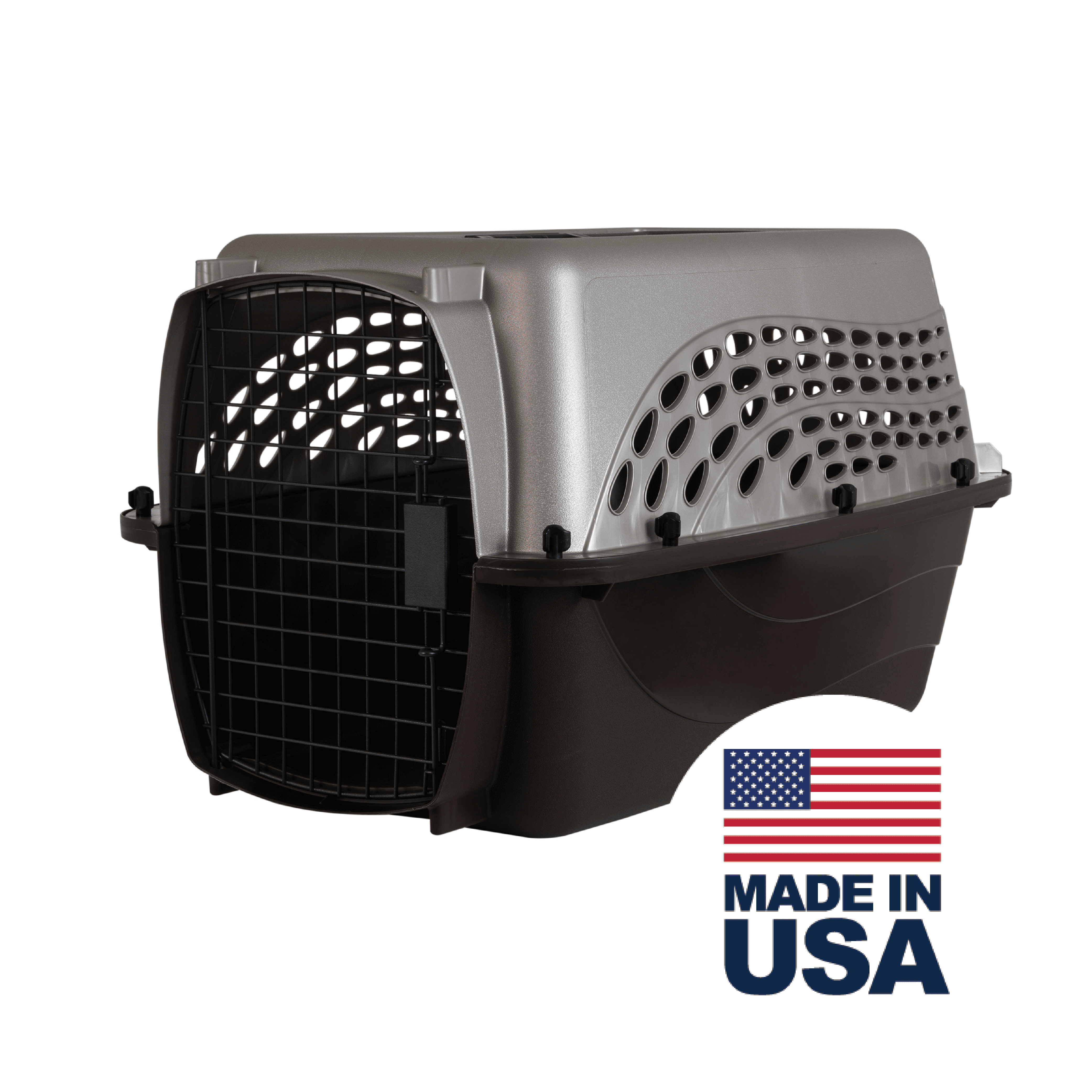 Petmate Two Door Top Load Plastic Travel Dog Kennel Pet Carrier for Dogs and Cats, Medium 24" for Pets Up To 15 lb, Pearl Tan - Image 6