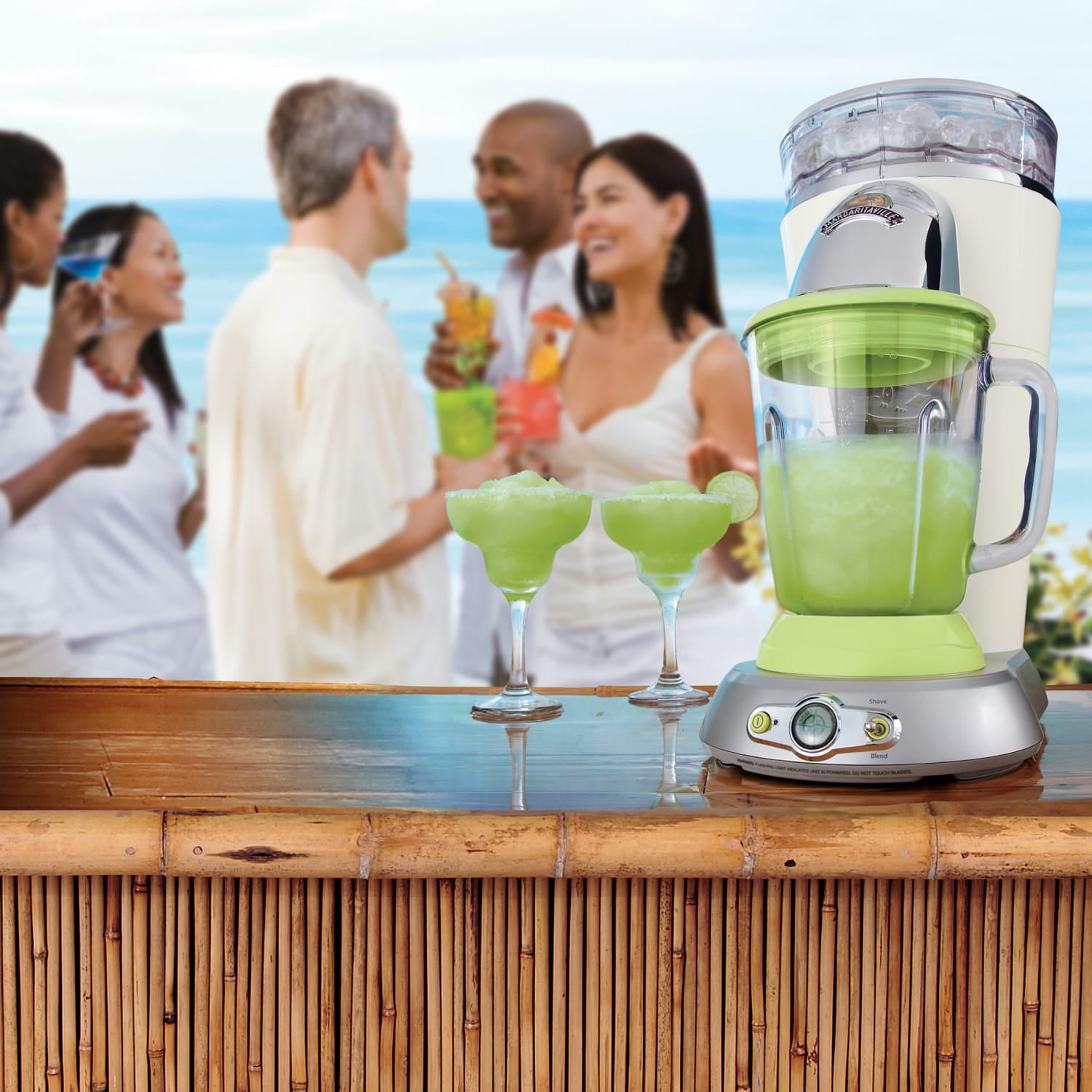Margaritaville Bahamas Frozen Concoction Maker, Off White & Lime Green - Image 4