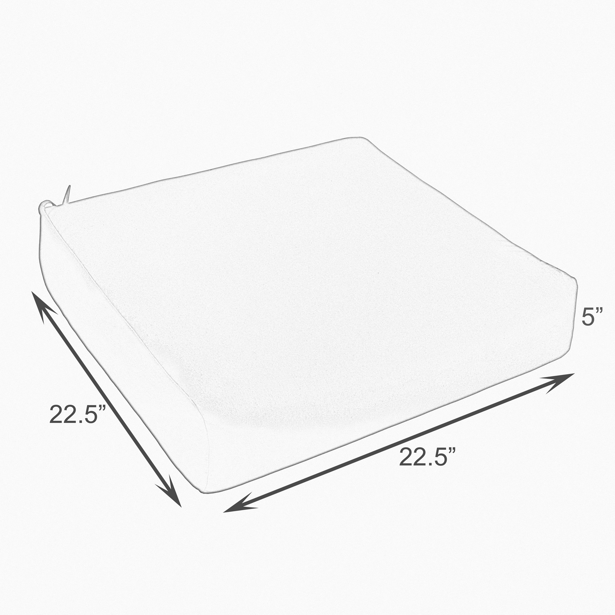 Sorra Home Crimson Red Indoor/Outdoor Deep Seating Cushion, Round Front - Image 3