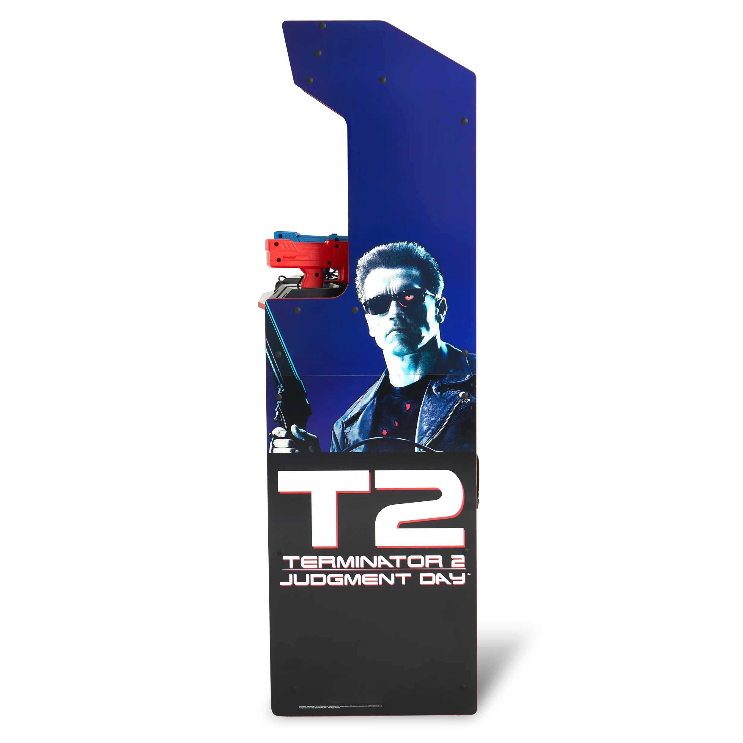 Arcade1Up Terminator 2 Deluxe Arcade Machine – 17" Color Screen, Real-Feel Arcade Light Guns, Wi-Fi Leaderboards, Classic Video Game, Perfect for at-Home Gaming - Image 4