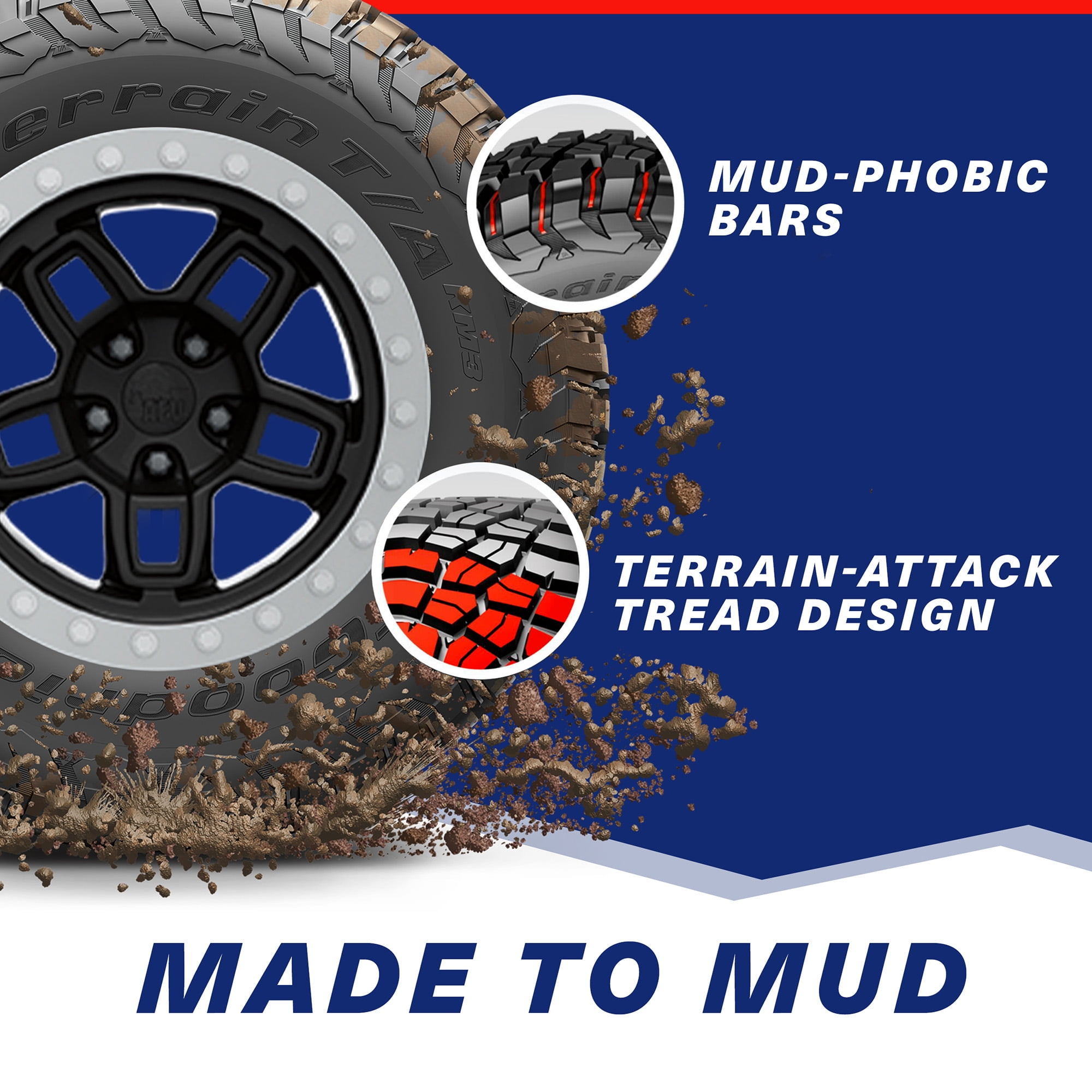 BFGoodrich Mud-Terrain T/A KM3 30x10.00R14 UTV Tire Set of Tires - Image 6