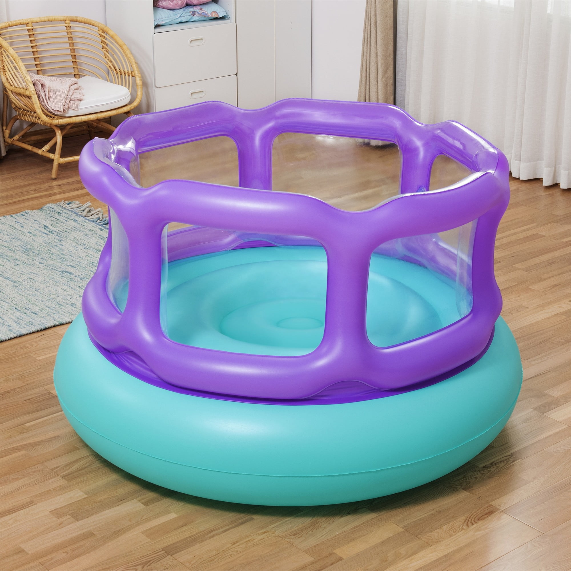 Bestway Laugh 'n Leap Kids Inflatable Bouncer for 2-5 yrs, (59.84" x 59.84" x 33.07") - Image 6
