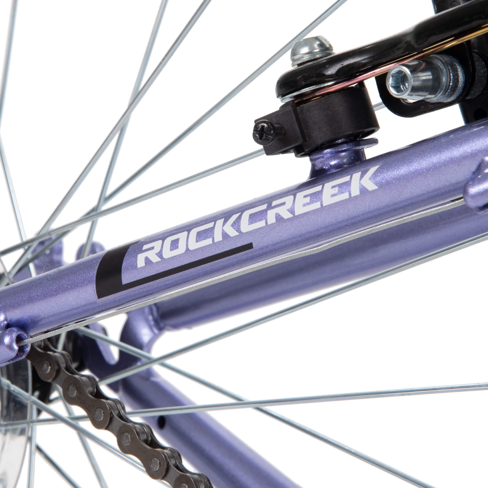 Huffy 24" Rock Creek Mountain Bike, Fits Riders 4'8" - 5'8", Purple, Adult, Women's - Image 11