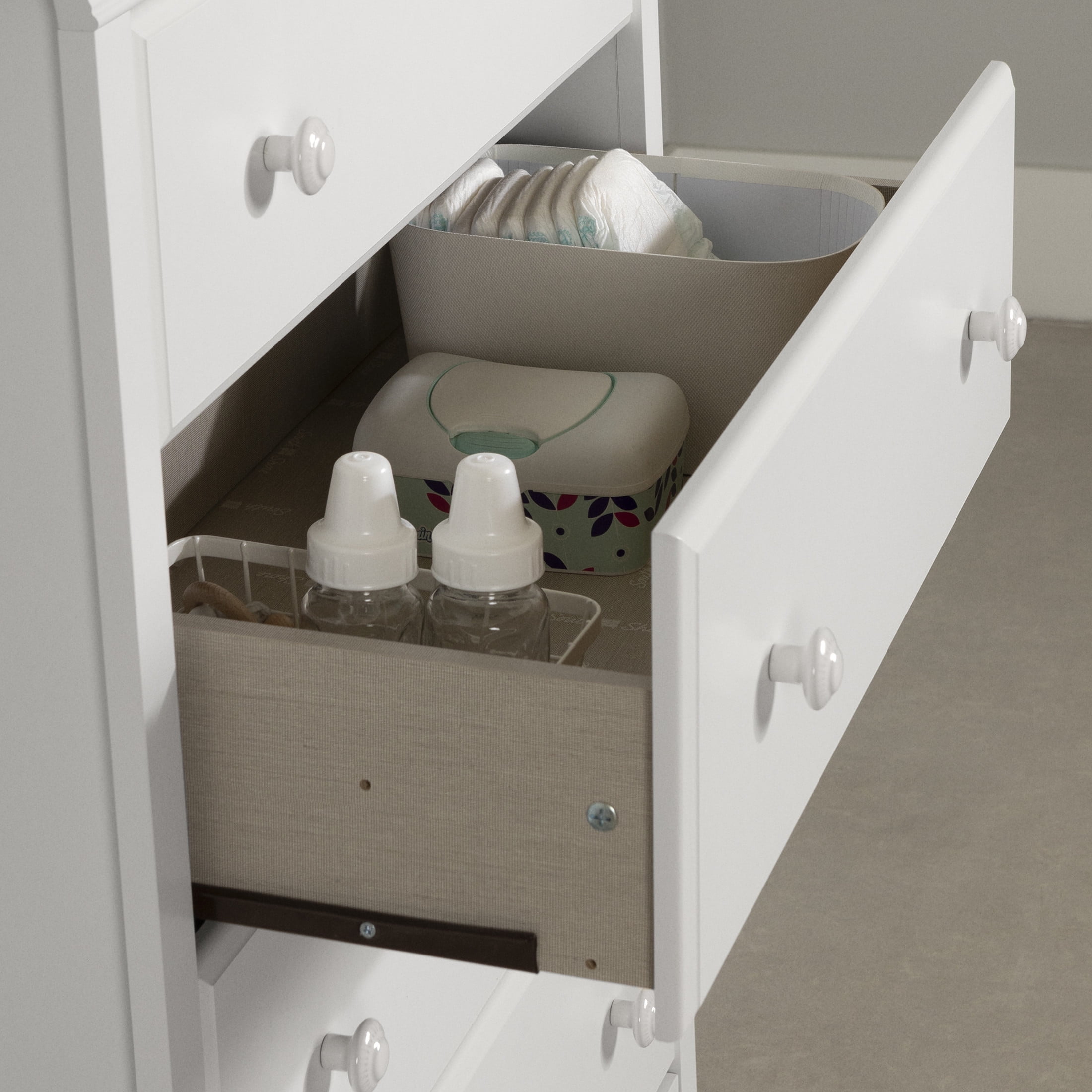 South Shore Cotton Candy Coastal Toddlers 4-Drawers Dresser Pure White - Image 6