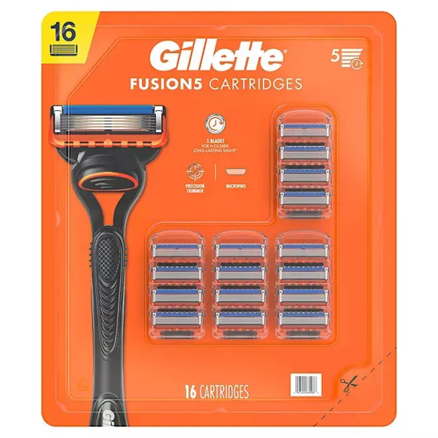 Gillette Fusion5 Men's Razor Blade Cartridges (16 Count) - Image 9