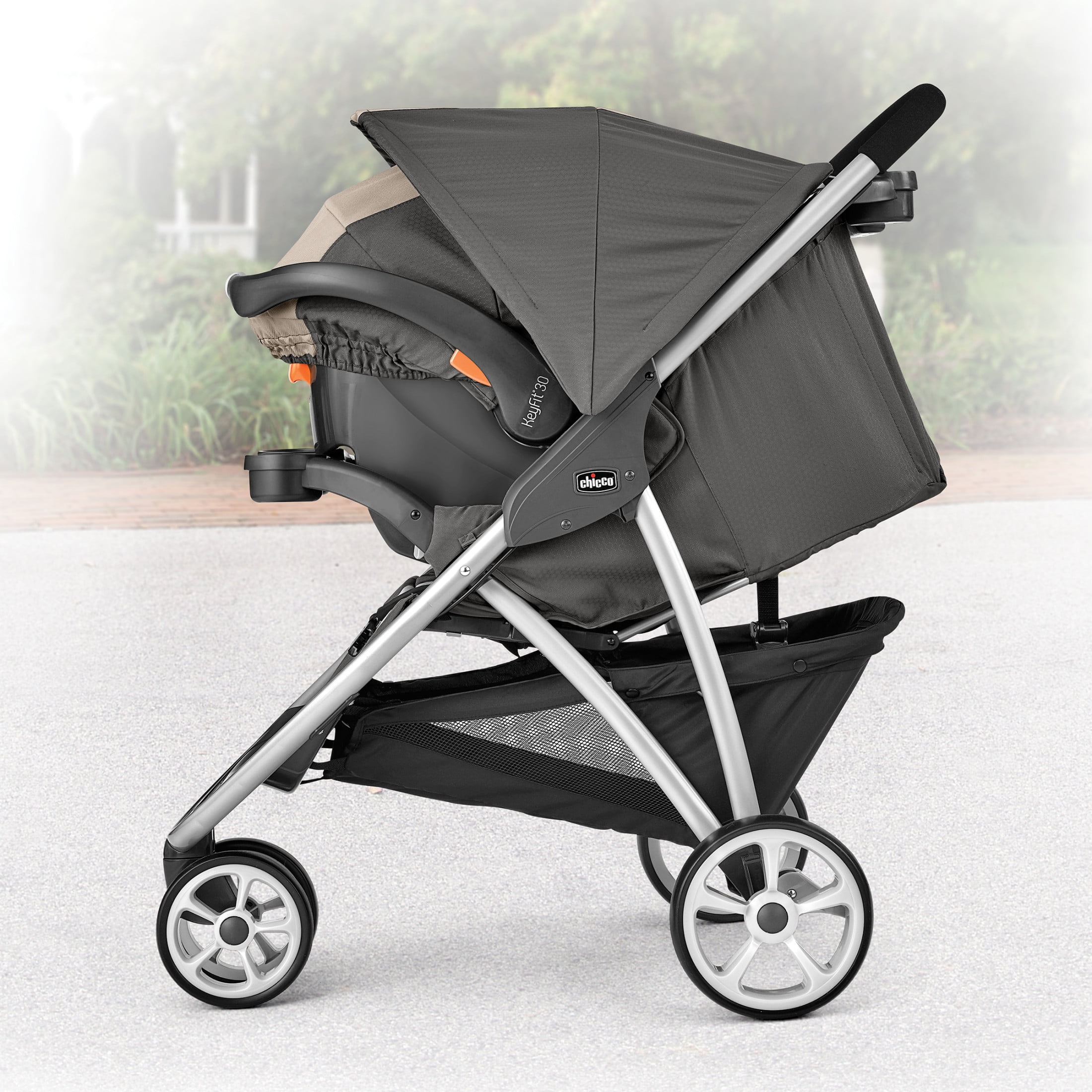 Chicco Viaro Quick-Fold Stroller - Graphite (Grey), New - Image 2