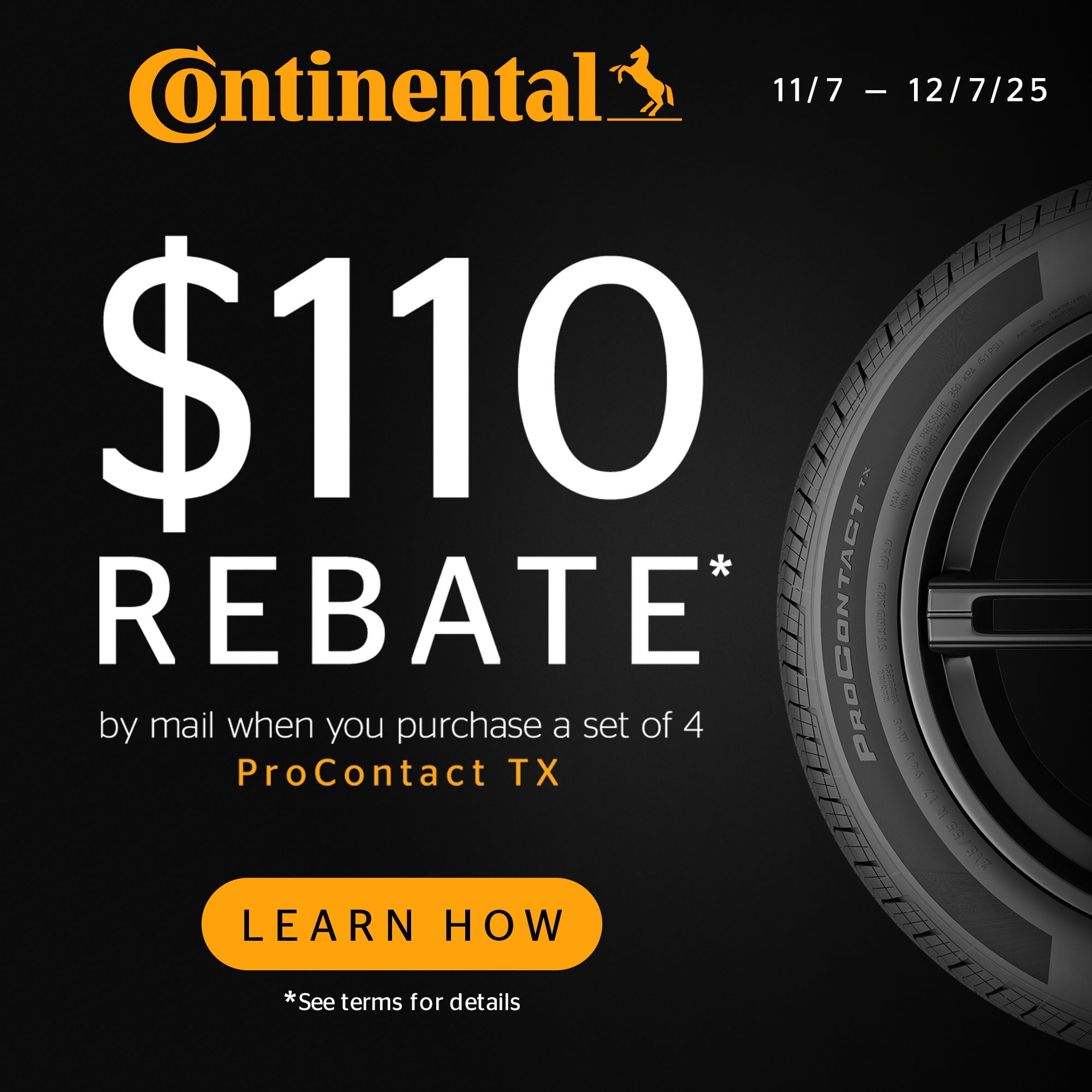 Continental ProContact TX All Season 245/45R20 99H Passenger Tire - Image 5