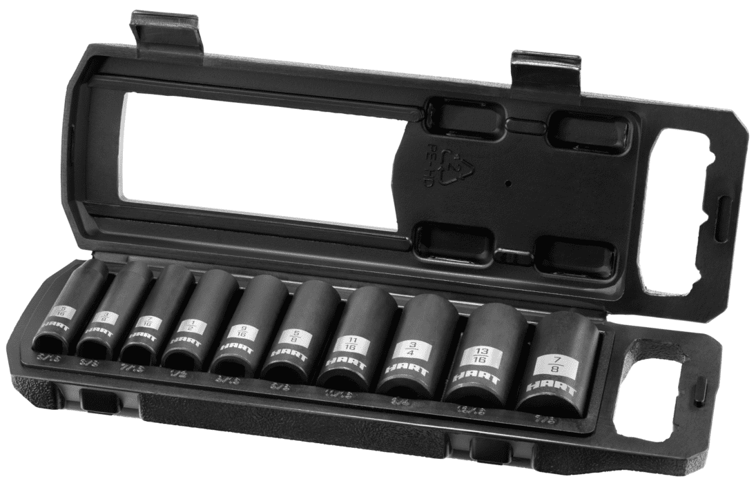 HART 20V 3/8" 2-Tool Automotive Kit with SAE Impact Sockets - Image 7