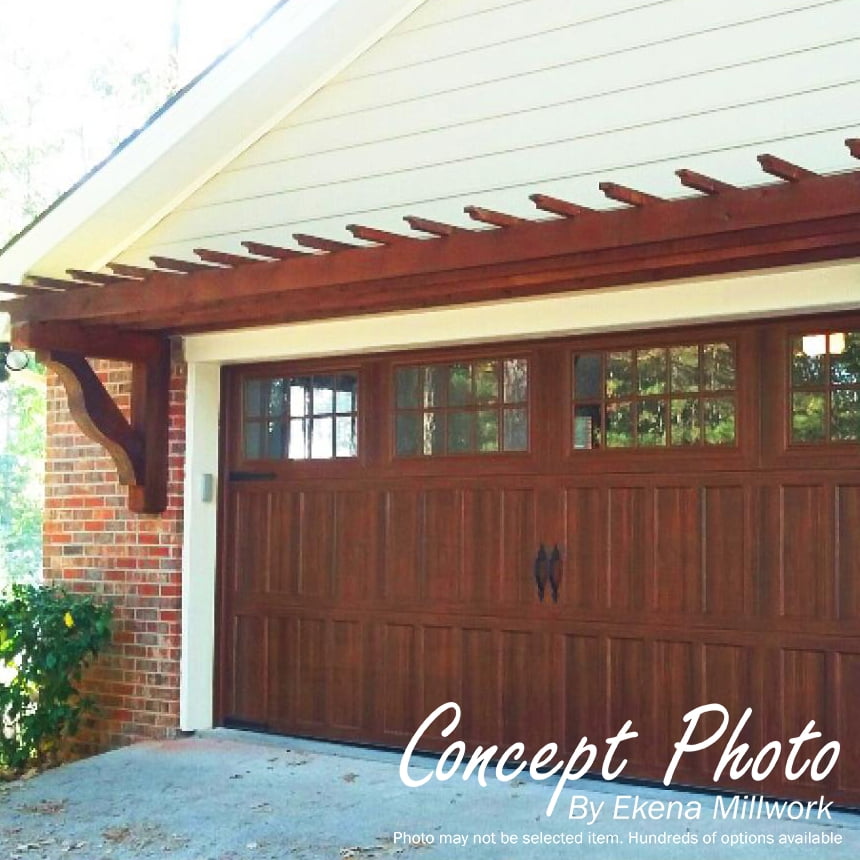 Ekena Millwork 4"W x 14"D x 18"H Merced Block Rough Sawn Bracket w/ Offset Brace, Western Red Cedar - Image 25