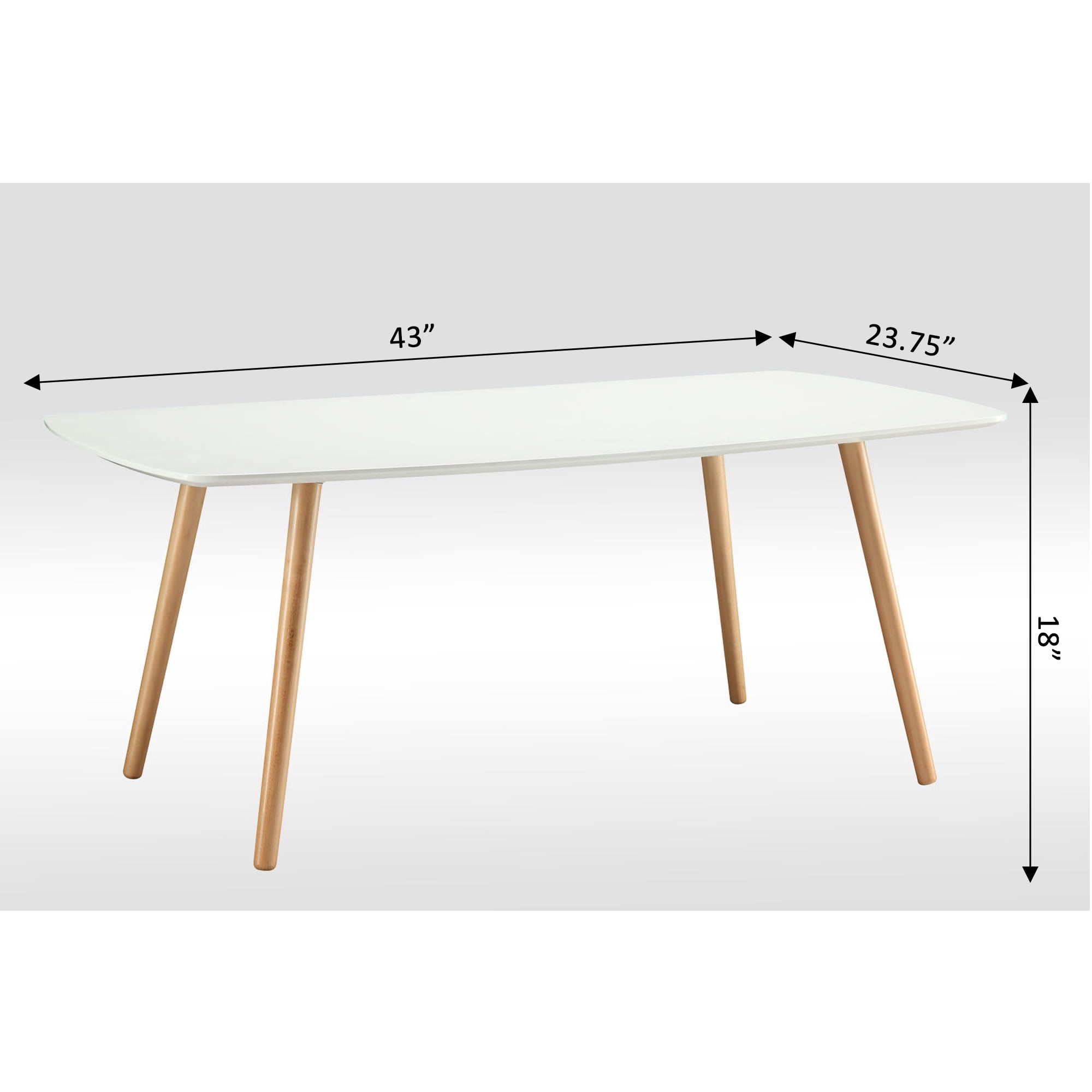 Convenience Concepts Oslo Coffee Table, White - Image 5
