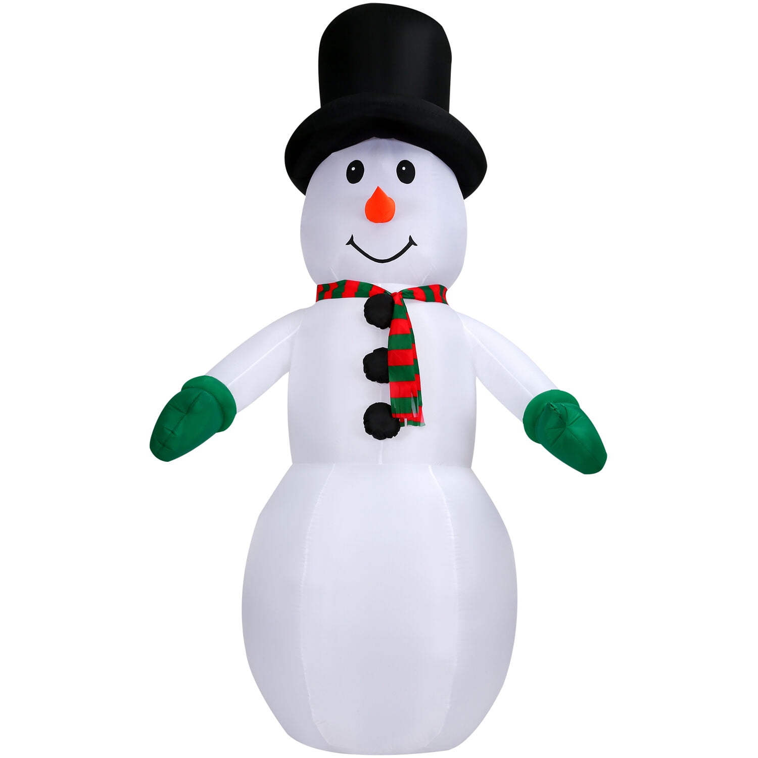 Christmas Time 10-Ft. Inflatable Snowman with LED Lights, Festive Holiday Blow-Up Decorations, Blower, Stakes, Ropes, and Storage Bag Included, CT-SNWM101-L - Image 10