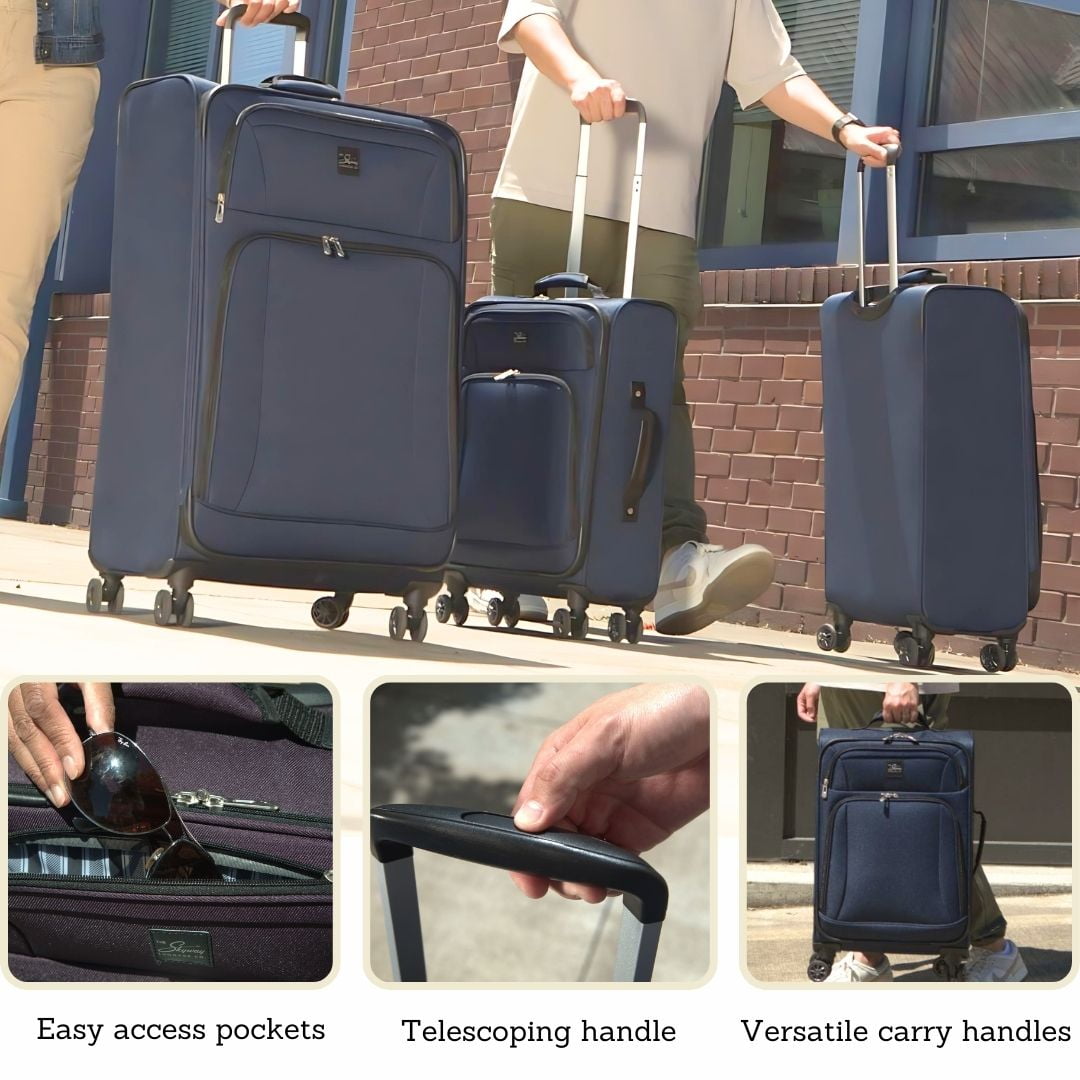 Skyway Luggage Epic Softside 28" 8 Wheel Large Check-In Spinner, Adult - Image 4