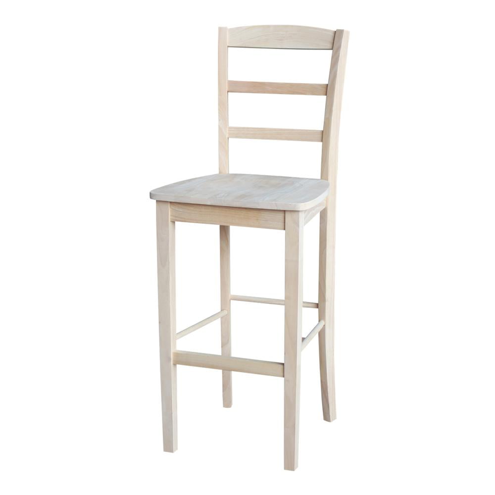 International Concepts S-403 Madrid Barheight Stool, 30", Ready To Finish - Image 6