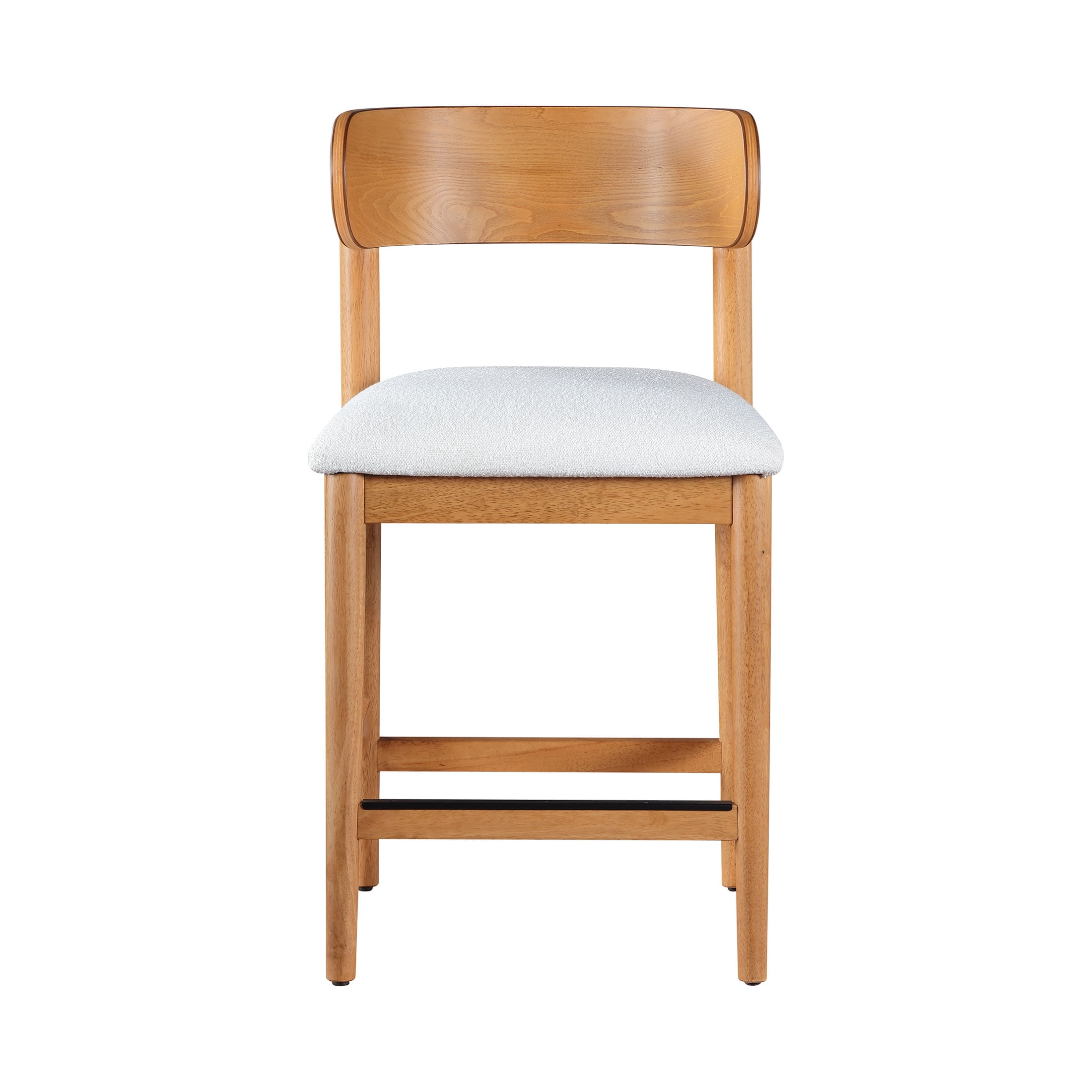 Beautiful Drew Counter-Height Stools by Drew Barrymore, Warm Honey Finish, 2 Pack - Image 5