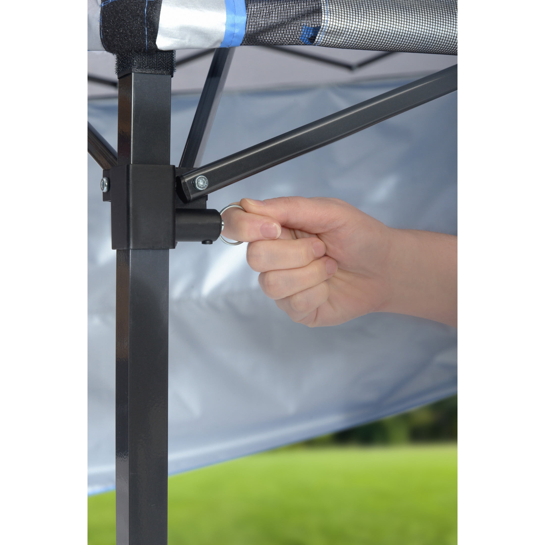 Quik Shade Go Hybrid 7 x 7 x 6 ft Charcoal Slant Leg Canopy - Image 7