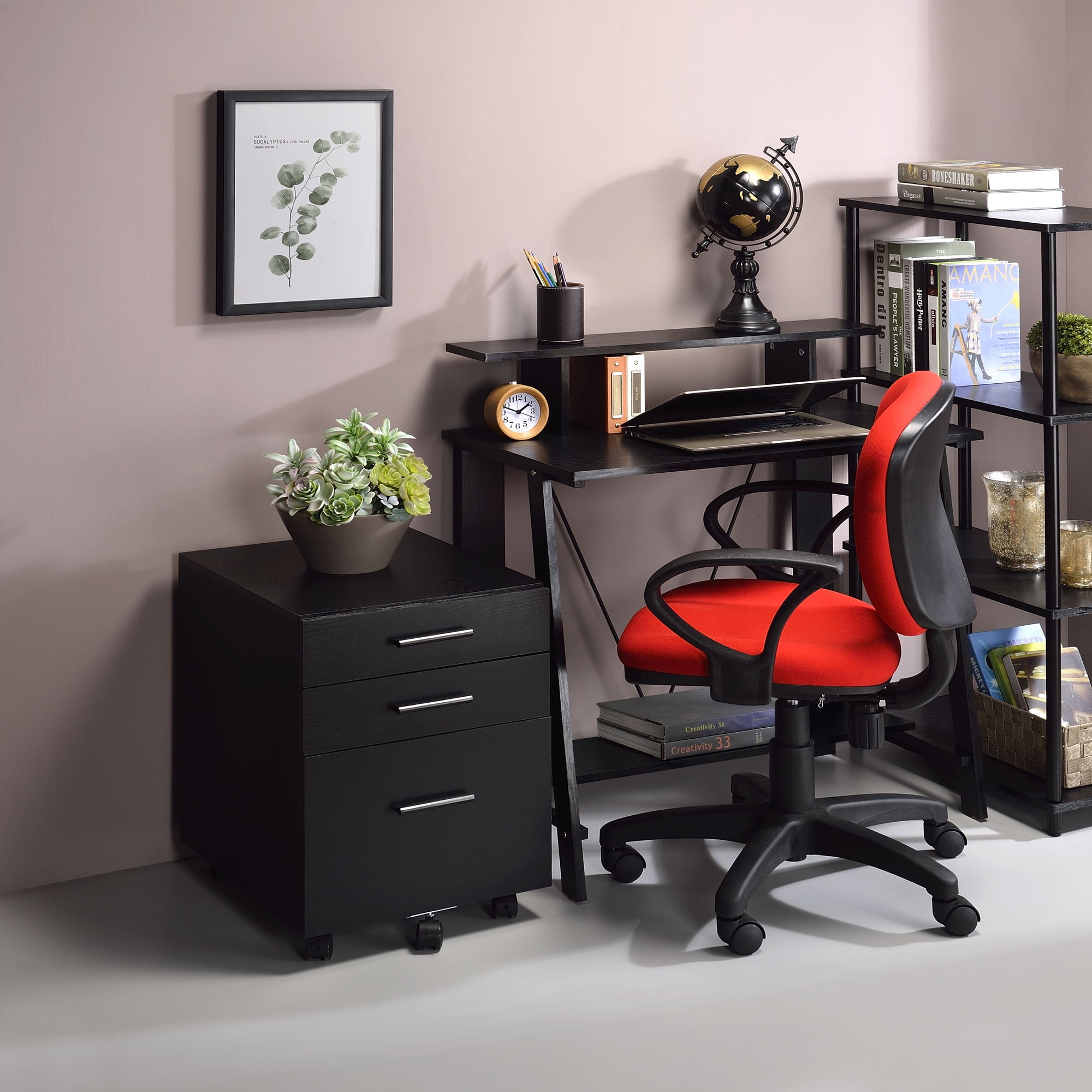 ACME Peden File Cabinet in Black - Image 2