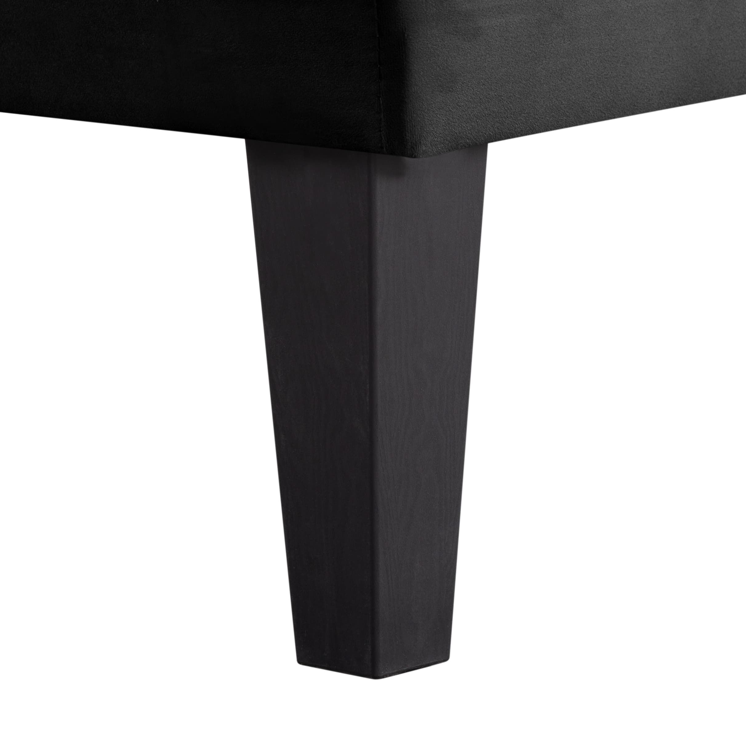 BSHTI Twin Size Futon Sleeper Sofa Bed,Velvet Upholstery,3 Angles for Adjusting Backrest,with 2 Cup Holders,Removable Arm,Convertible Sleeper Sofa(Black) - Image 13