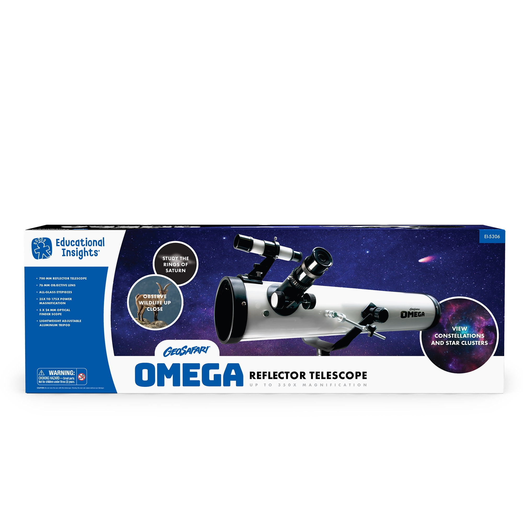 Educational Insights Omega Reflector Beginner Telescope, Children's STEM Learning, Ages 8+ - Image 2