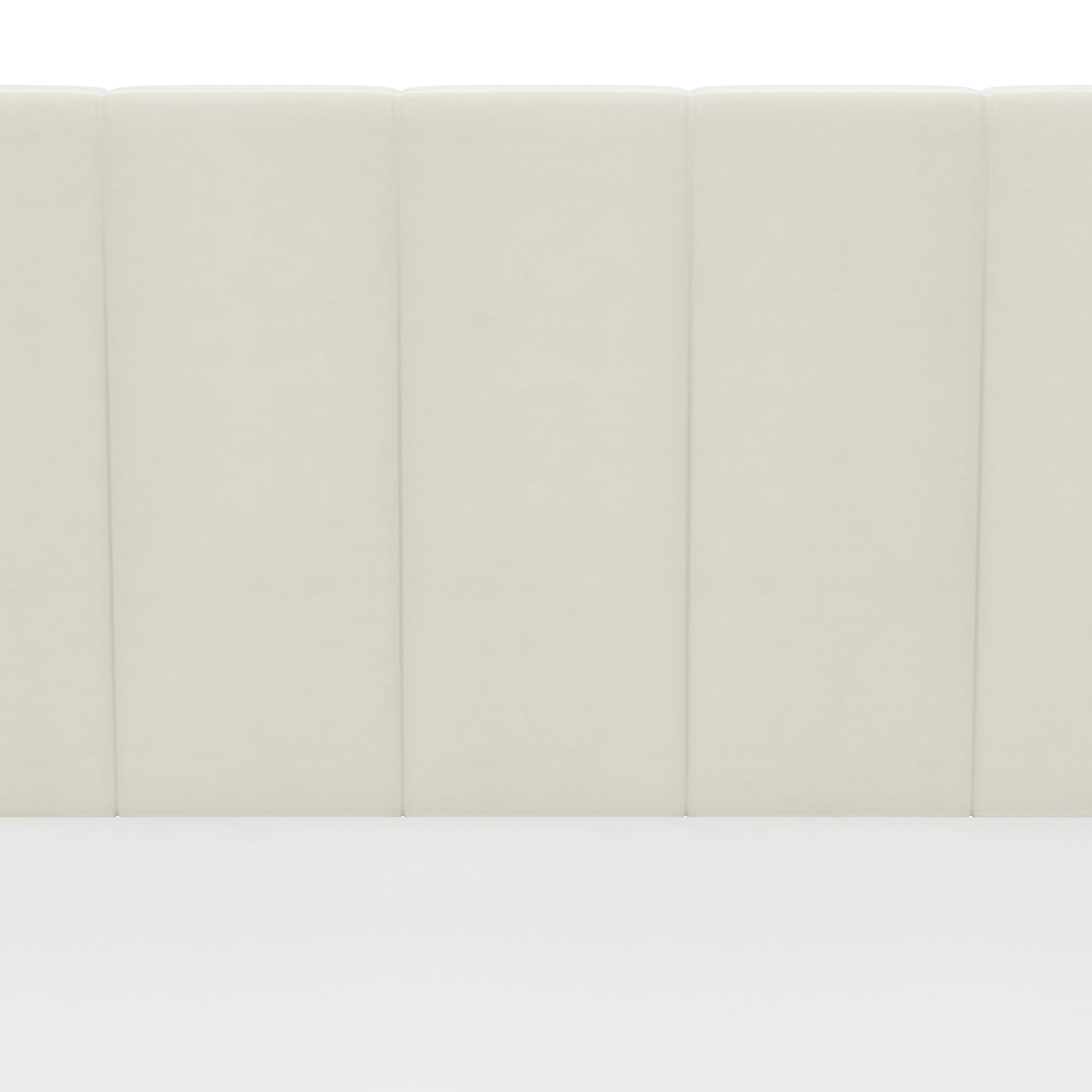 Reece Channel Stitched Upholstered Queen Bed, Ivory, by Hillsdale Living Essentials - Image 10